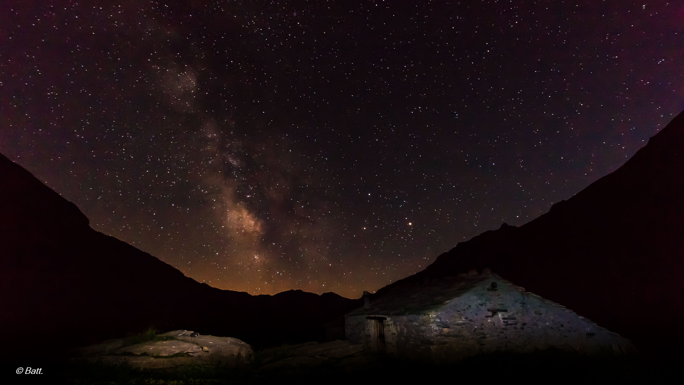 Before the Milky Way in the valley of Rui