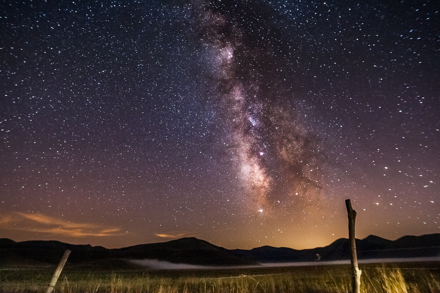 piana stellata via lattea