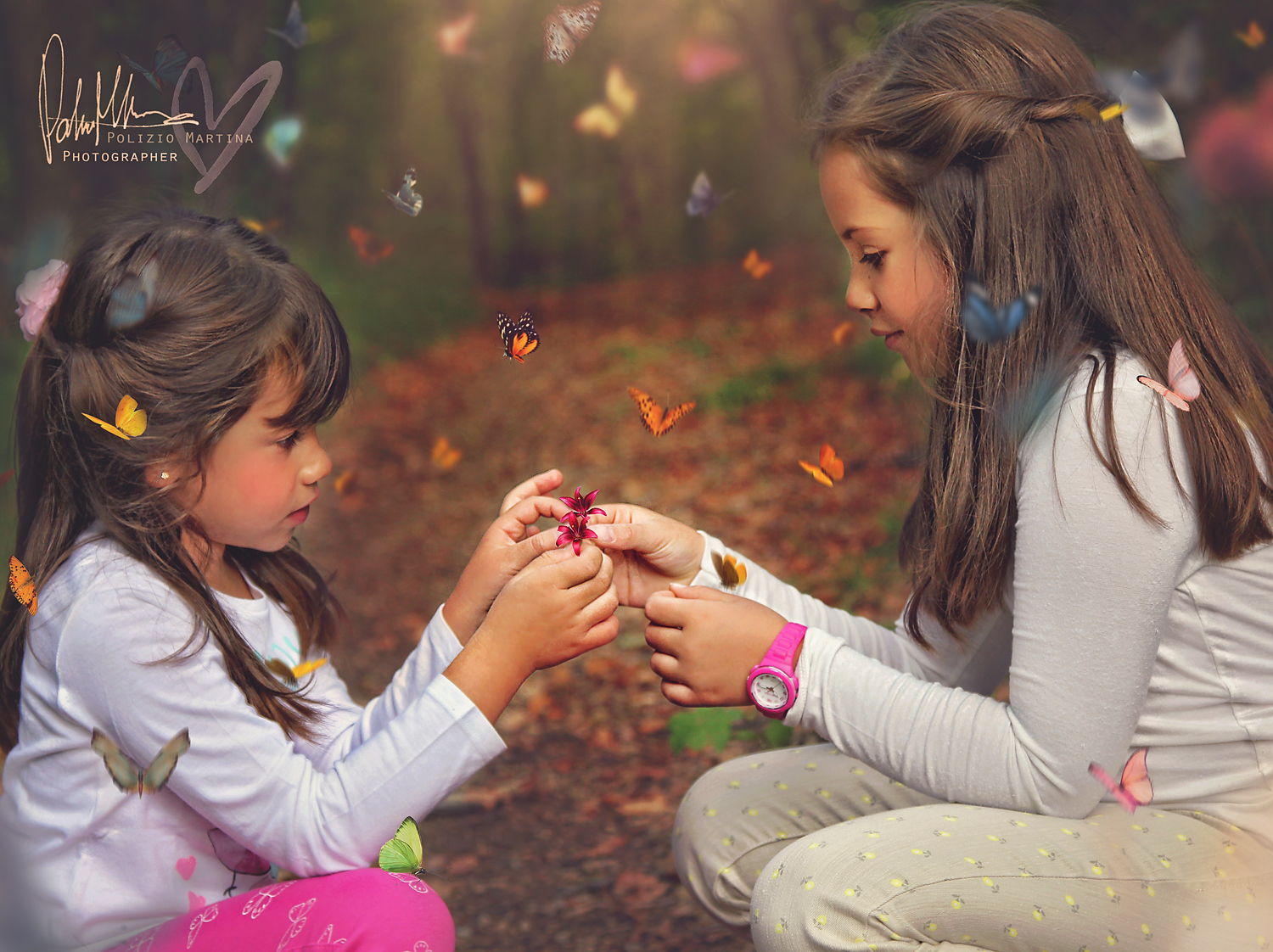 come in una favola...insieme a tante farfalle