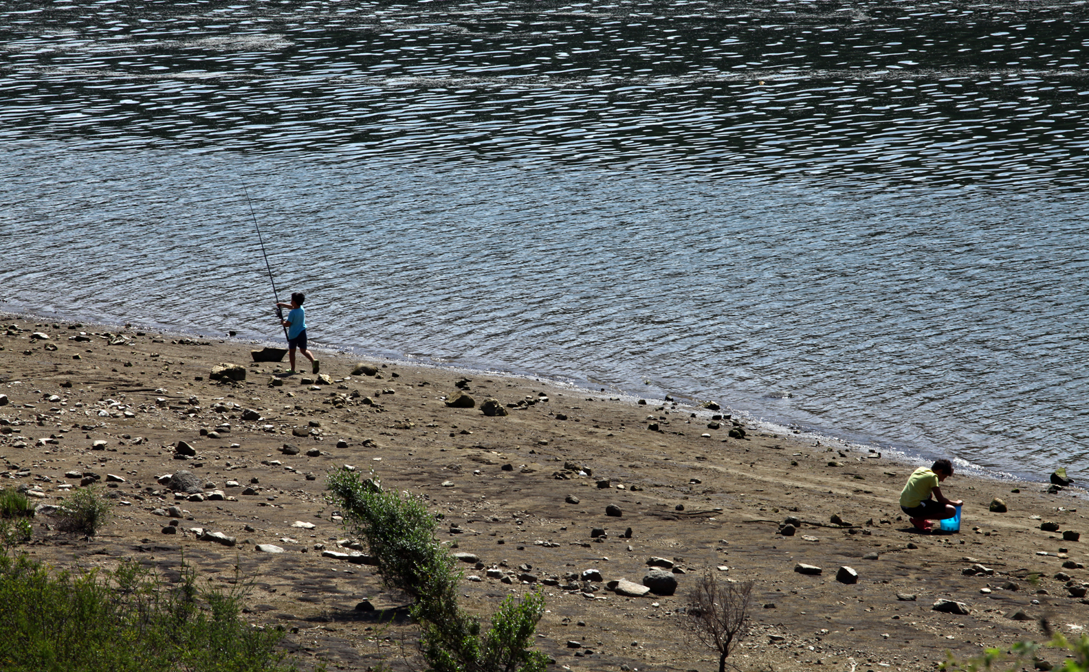 Fishing on the lake