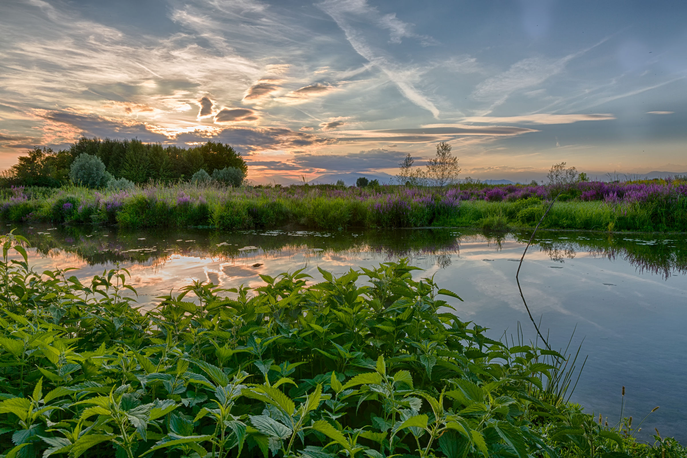 Sunset from the cabana