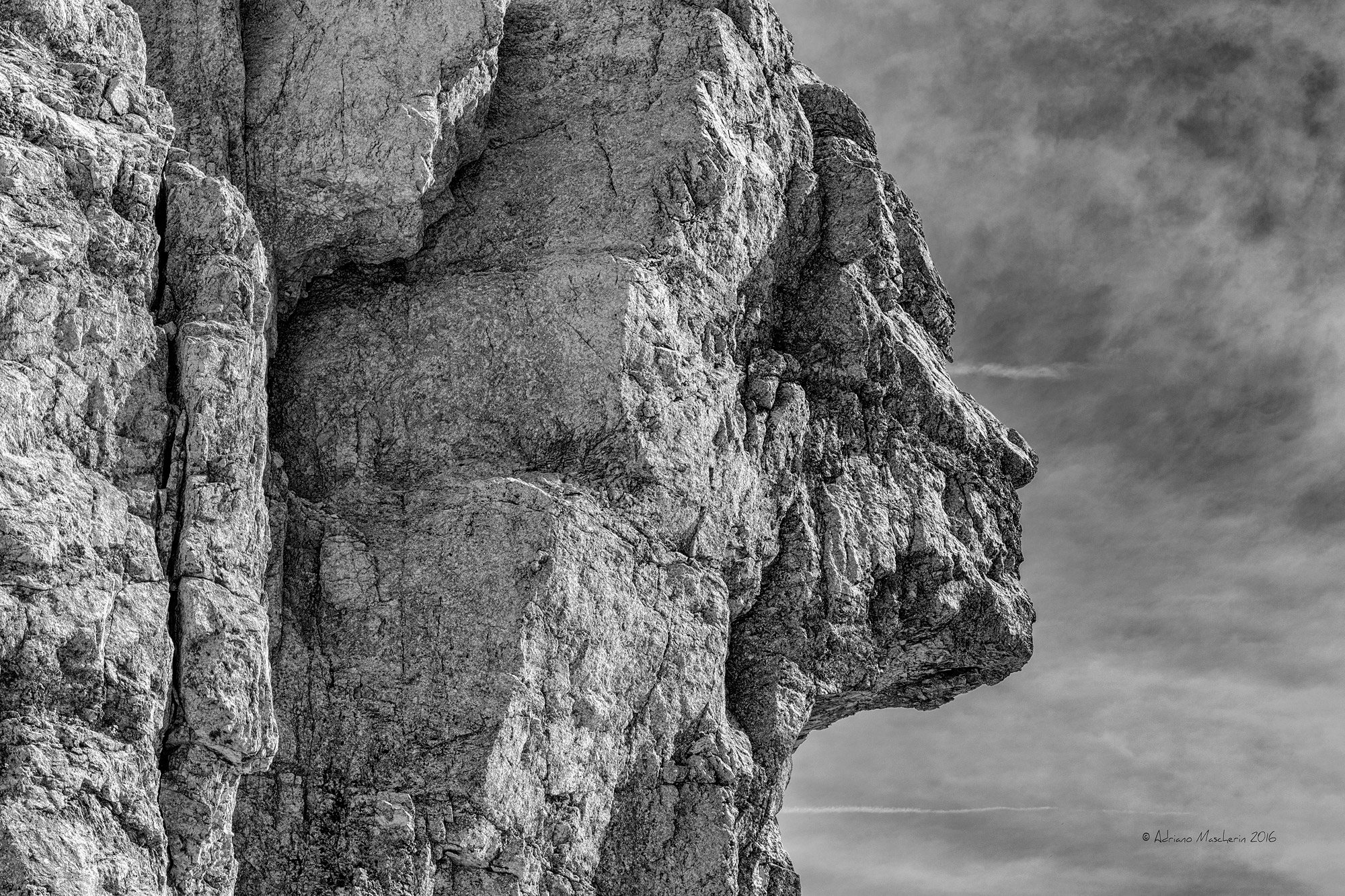 A face from the rocks ...