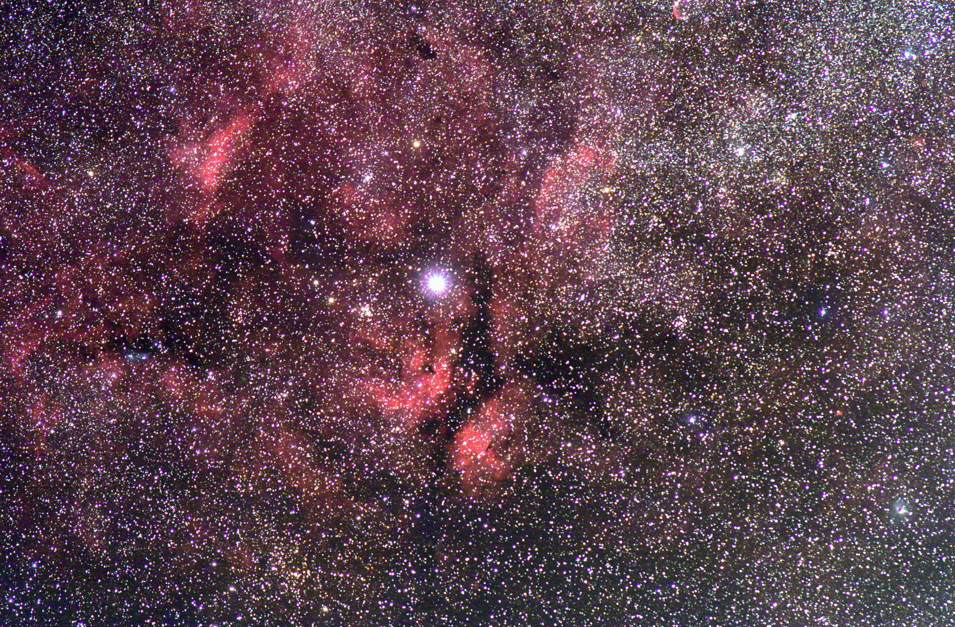 Nebula around the star Swan Range