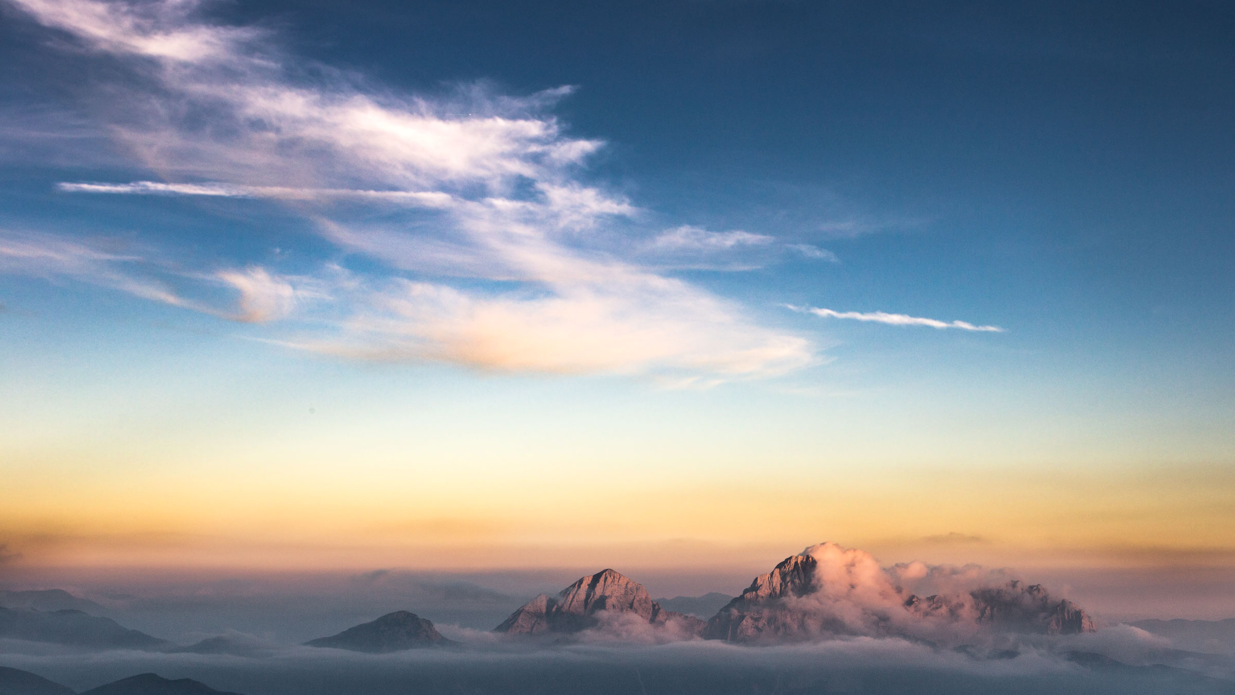 Tramonto dal rifugio N. Tagliaferri