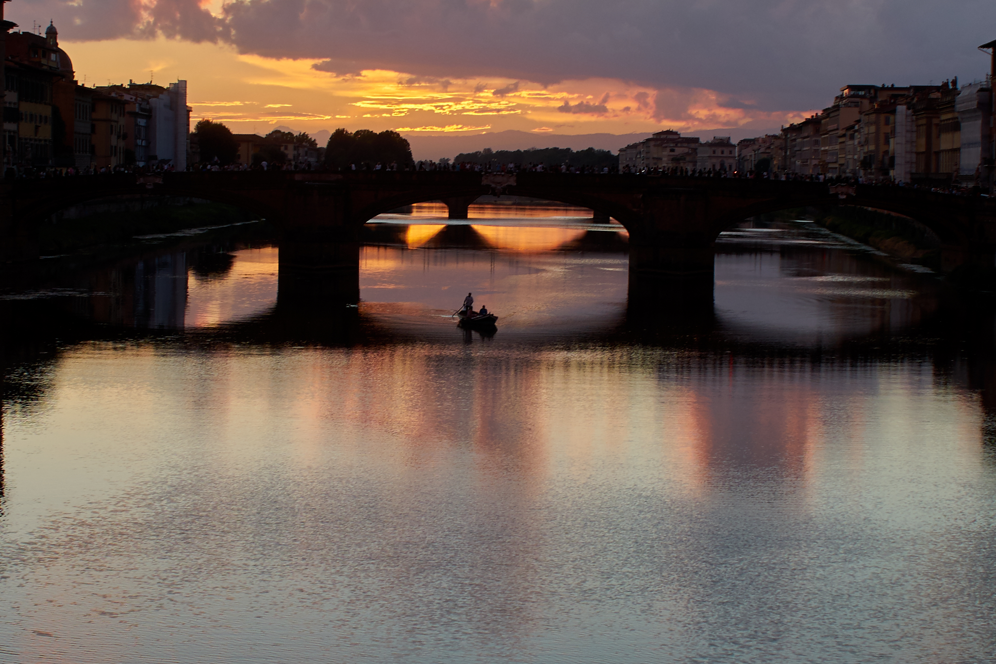 Ponte Vecchio at sunset