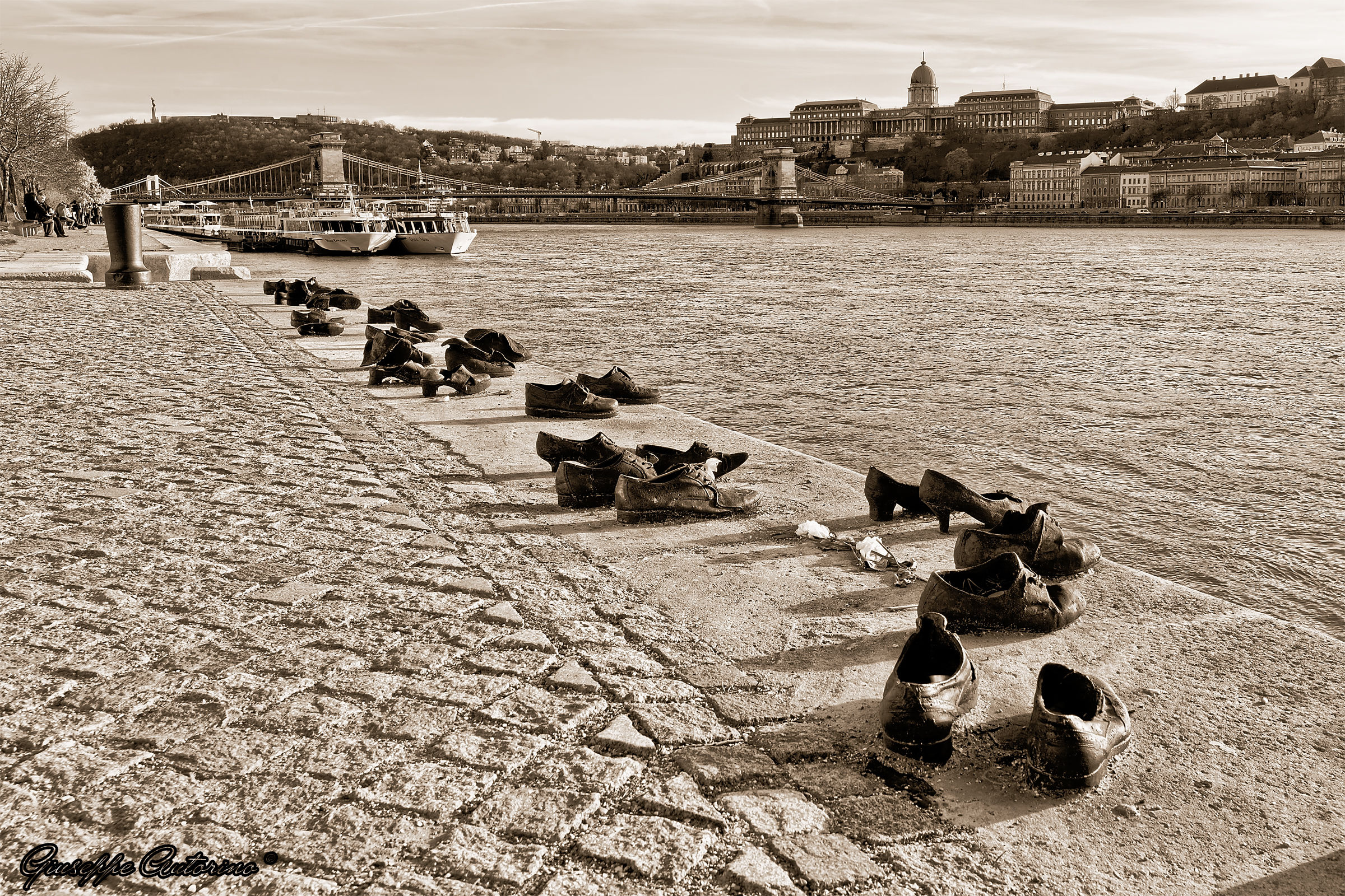 Shoes on the Danube bank