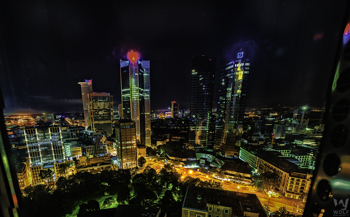 Frankfurt Skyline Notte
