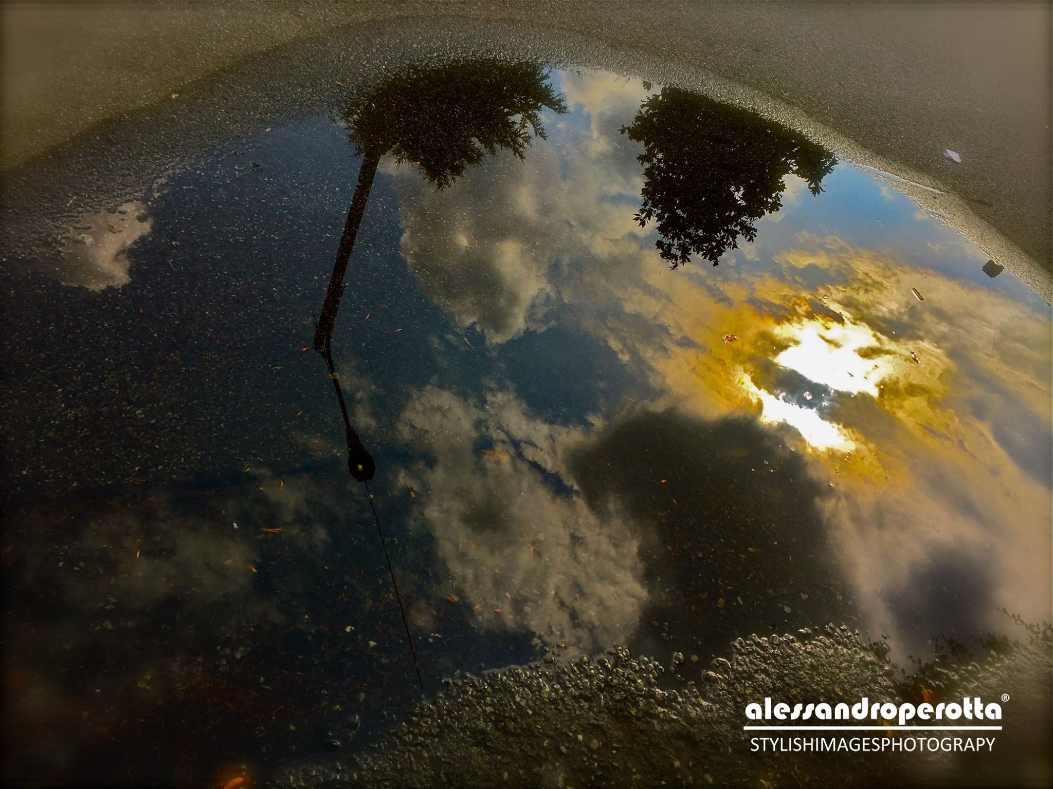 Il cielo visto da una pozza...