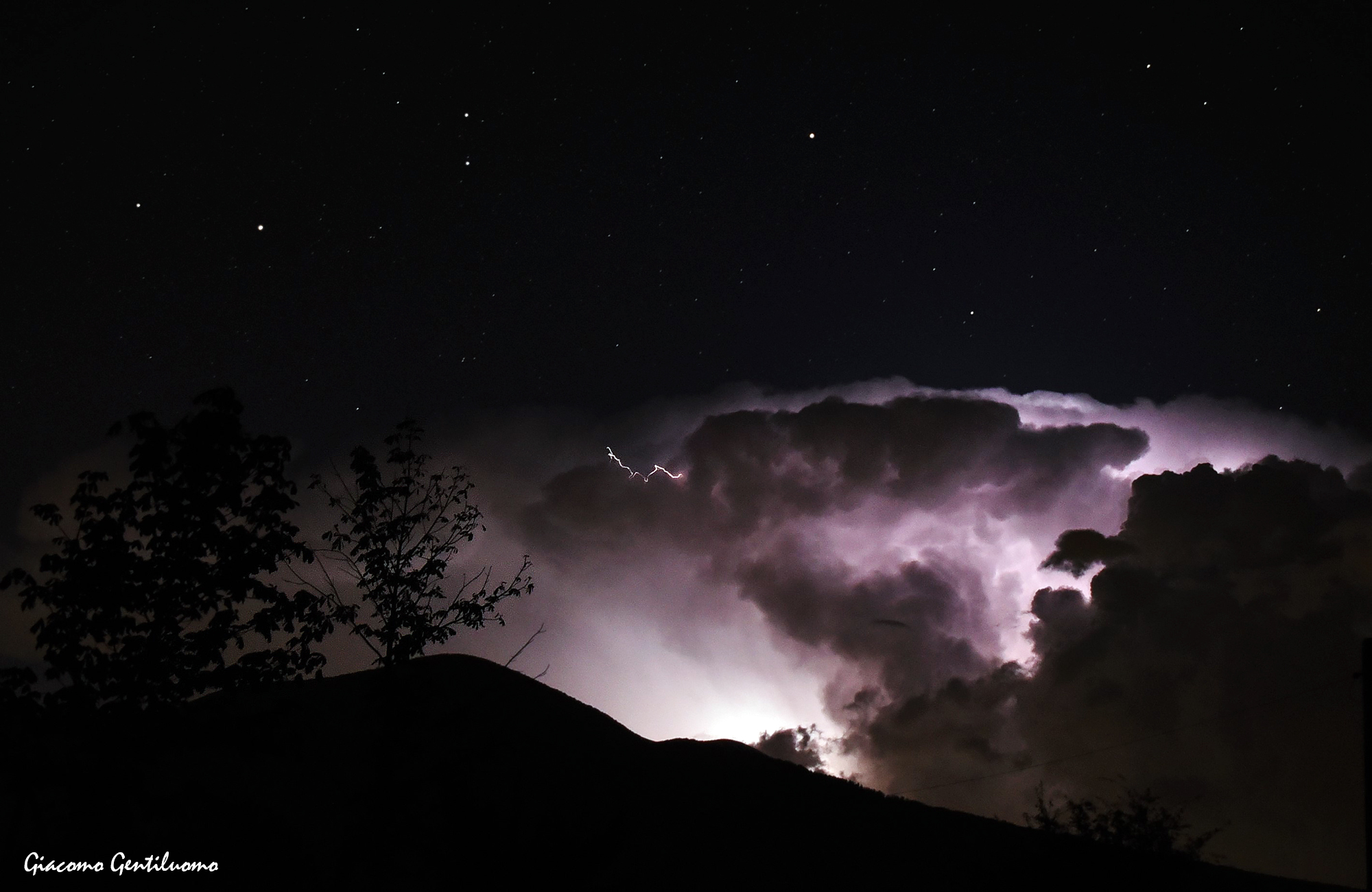 fulmine sul monte Amiata 2