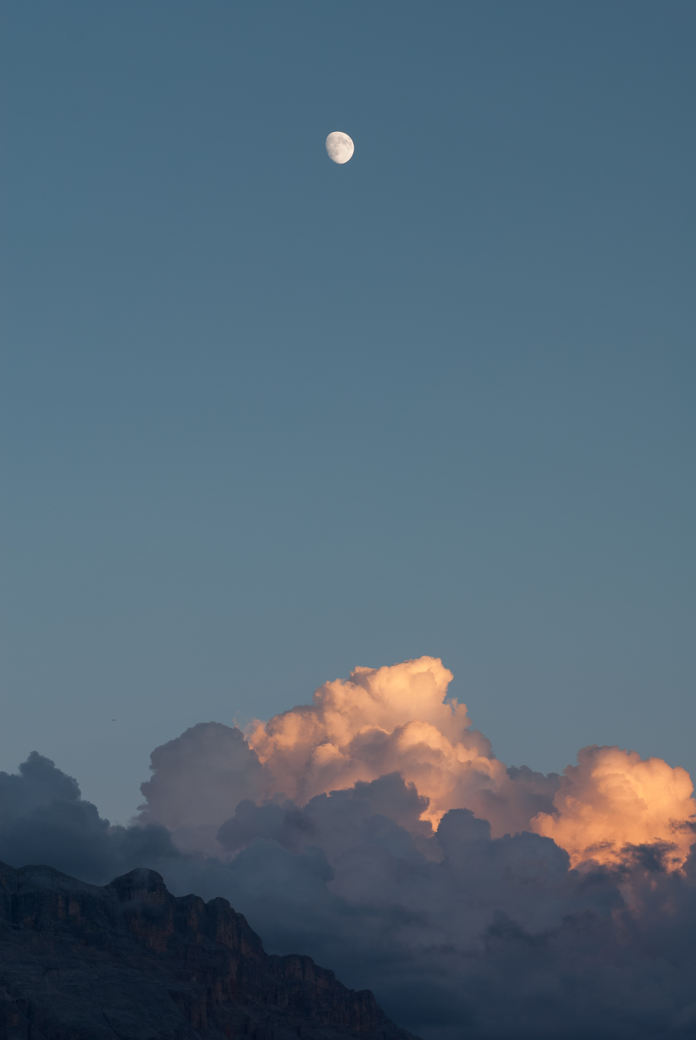Luna sul sasso di santa croce
