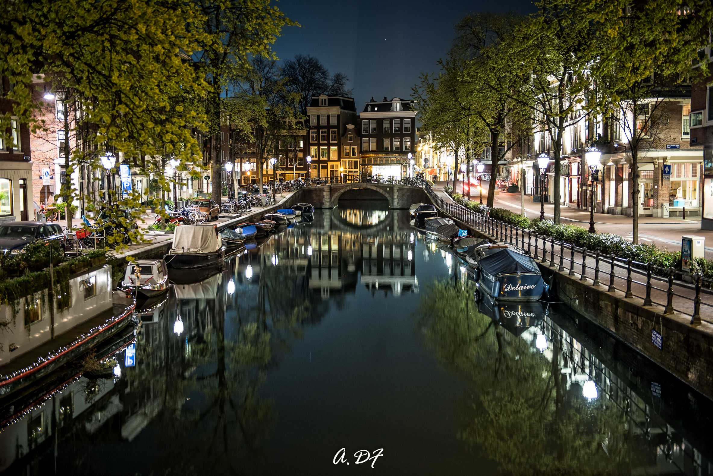 Amsterdam nightlife Reflections