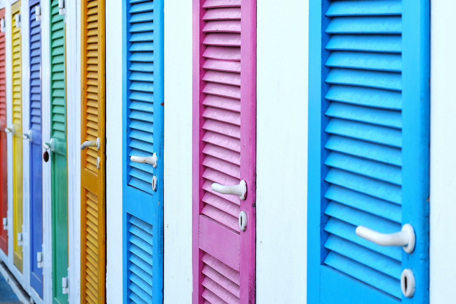 colored doors