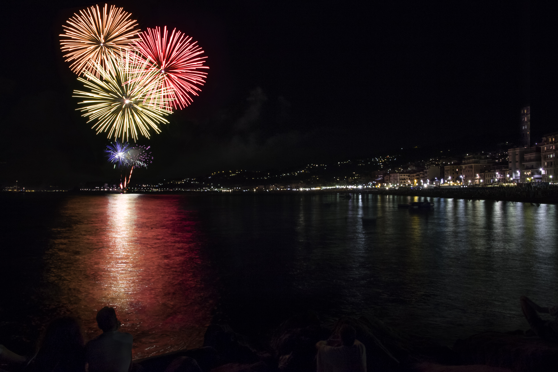 Fuochi d'artificio a Varazze per Ferragosto