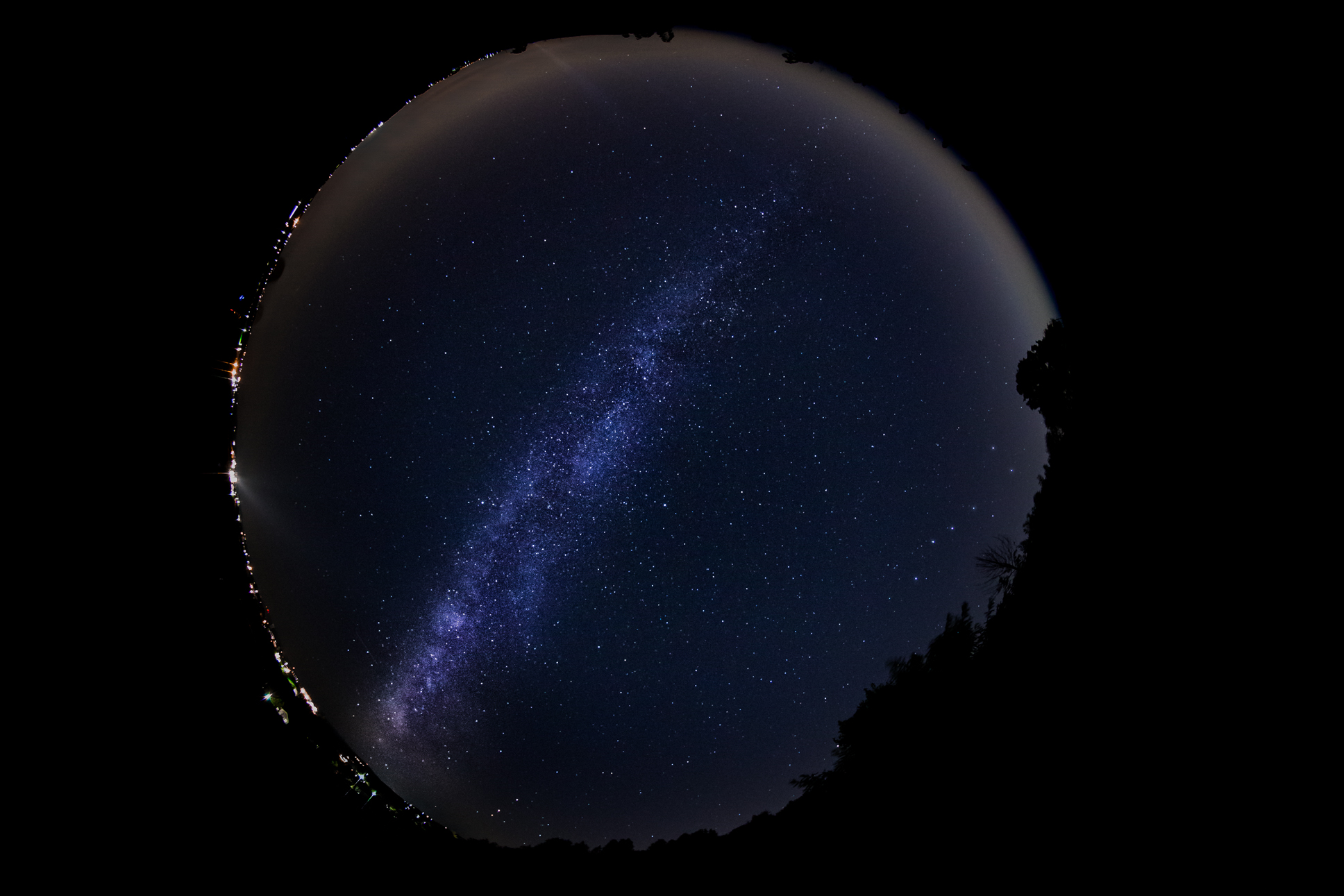 Via Lattea con Fisheye Circolare