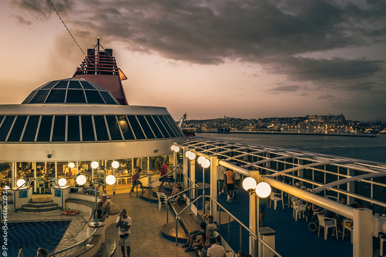 Cagliari from the ferry
