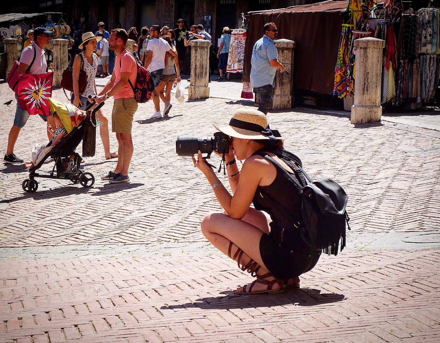scattare in piazza del campo