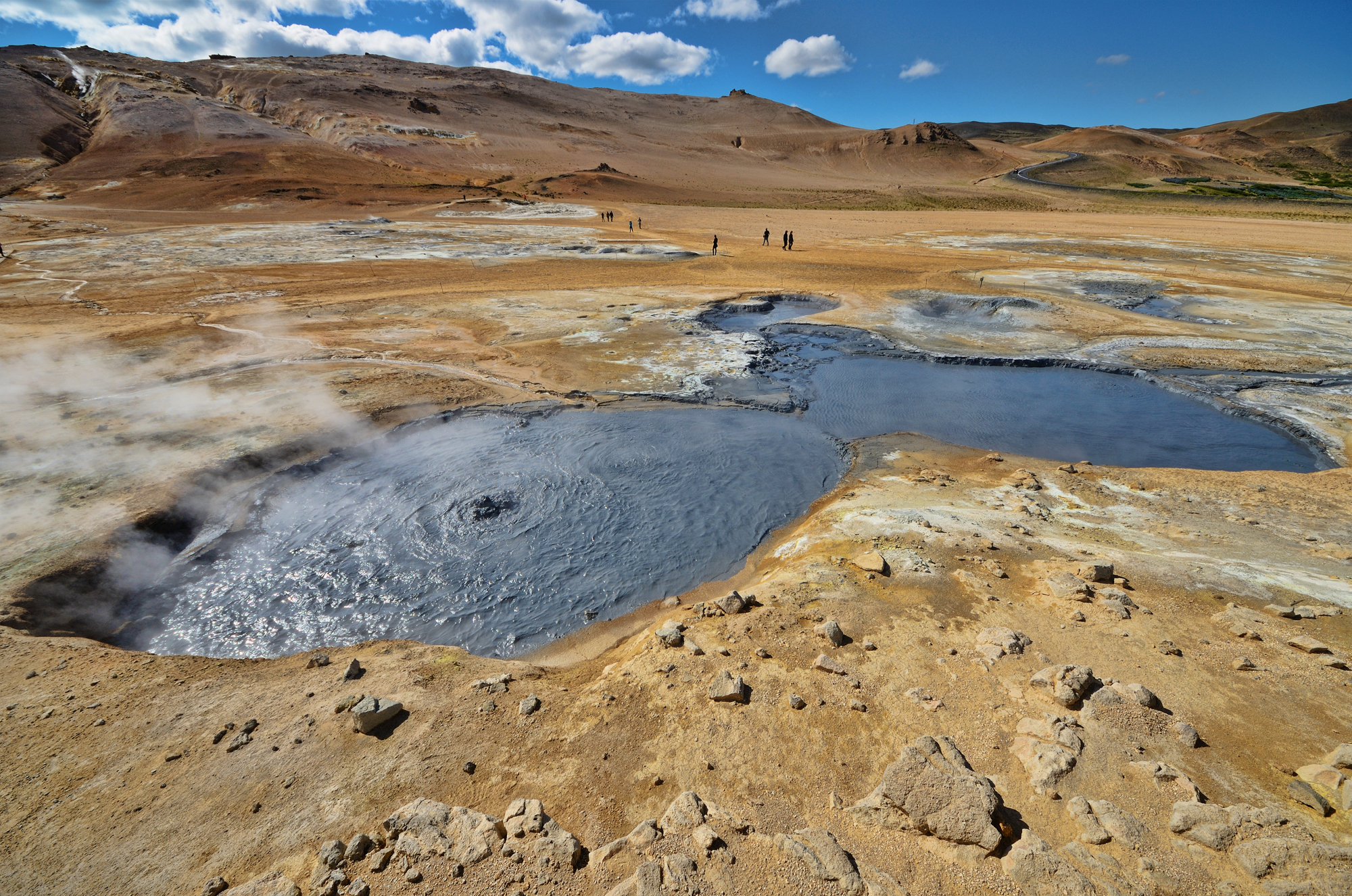 Geothermal hot pool in Hverir 1