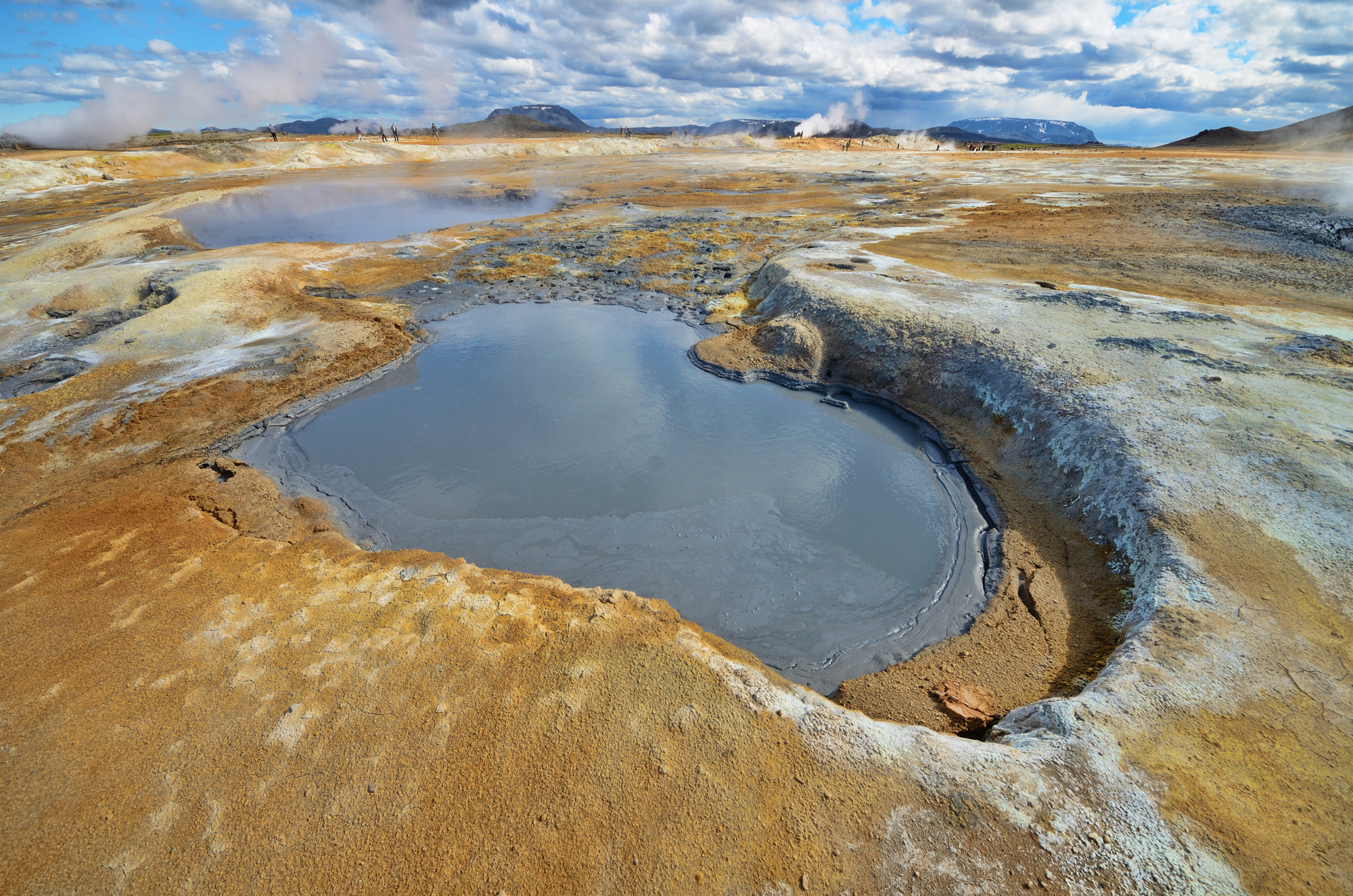 Geothermal hot pool in Hverir 2