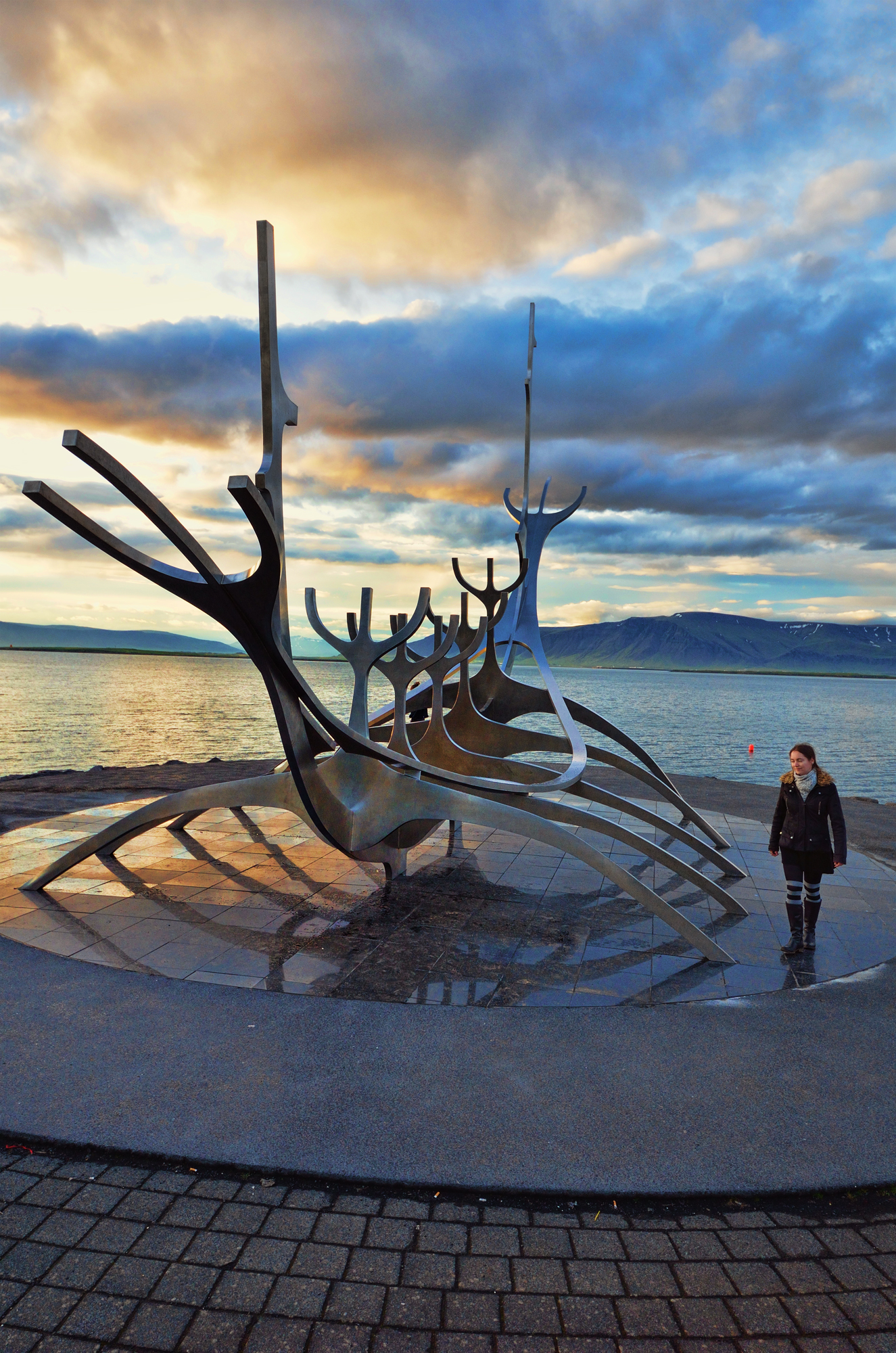 Sólfar statue in Reykjavík