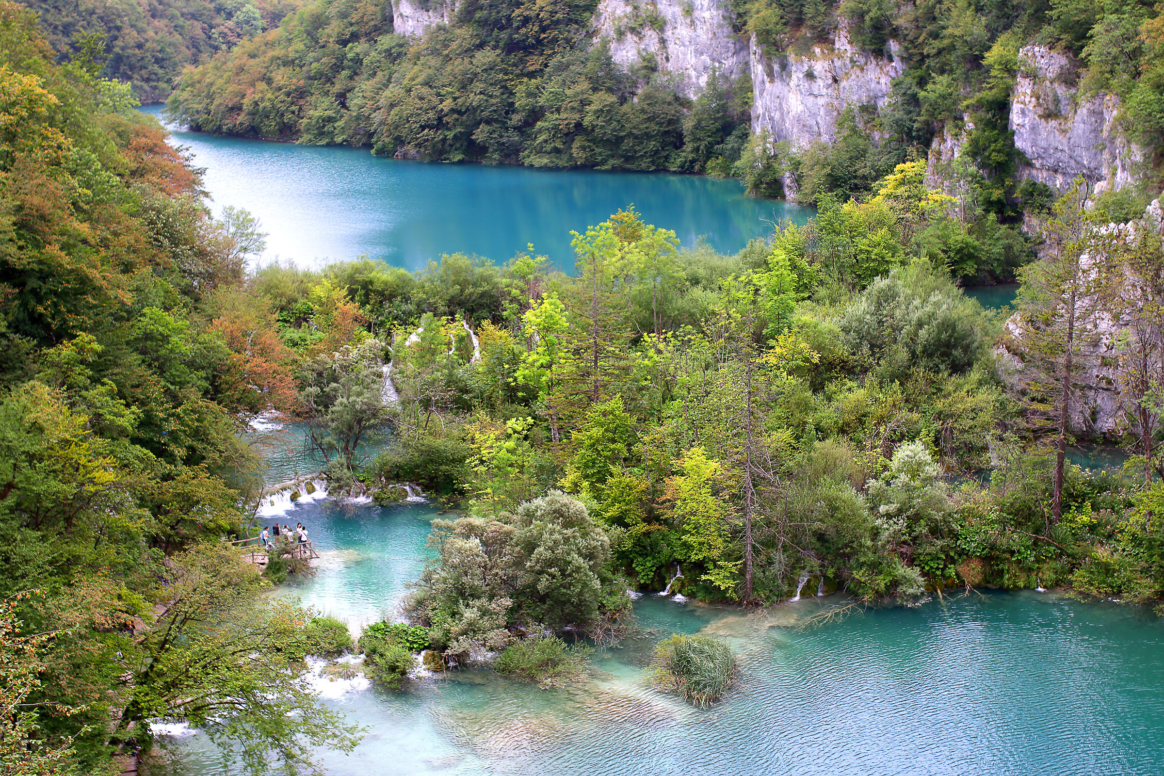 Plitvice, scorcio dall'alto
