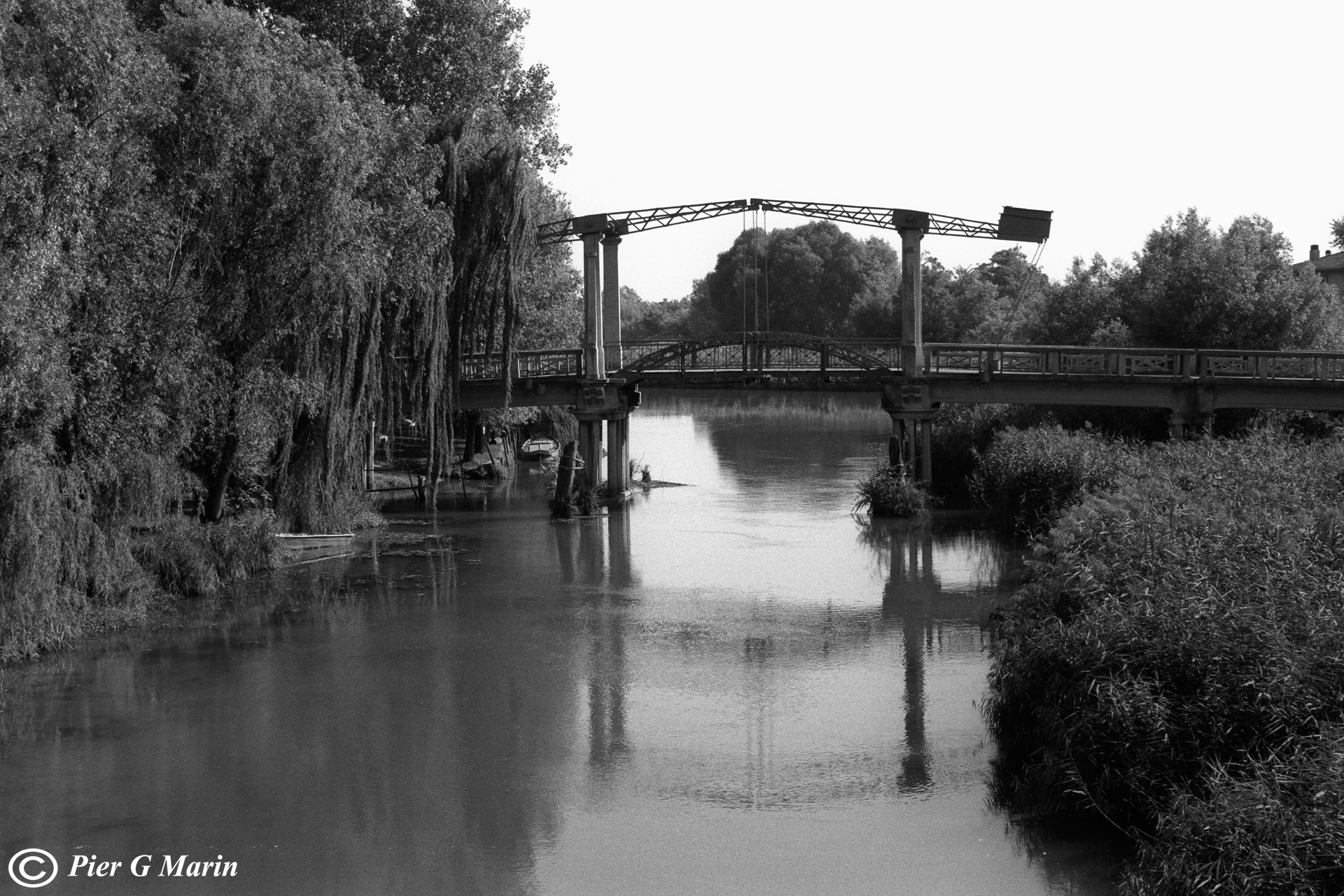 Veneto. Bridge over the River Sile
