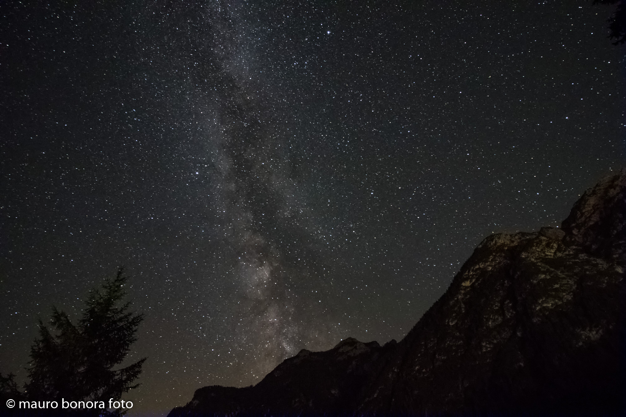 Milky Way on Lake Dobbiaco