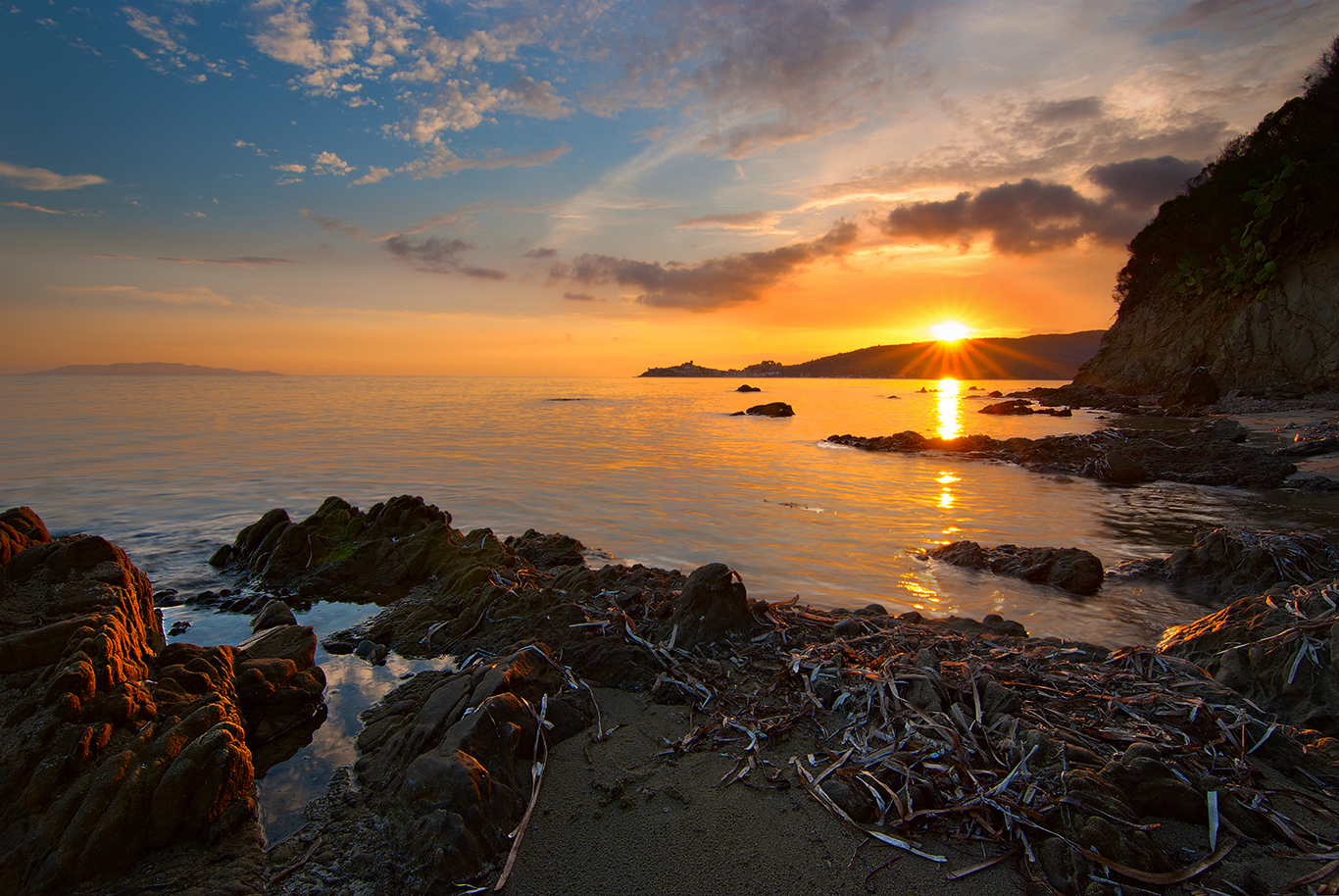 Sunset in the South of Tuscany