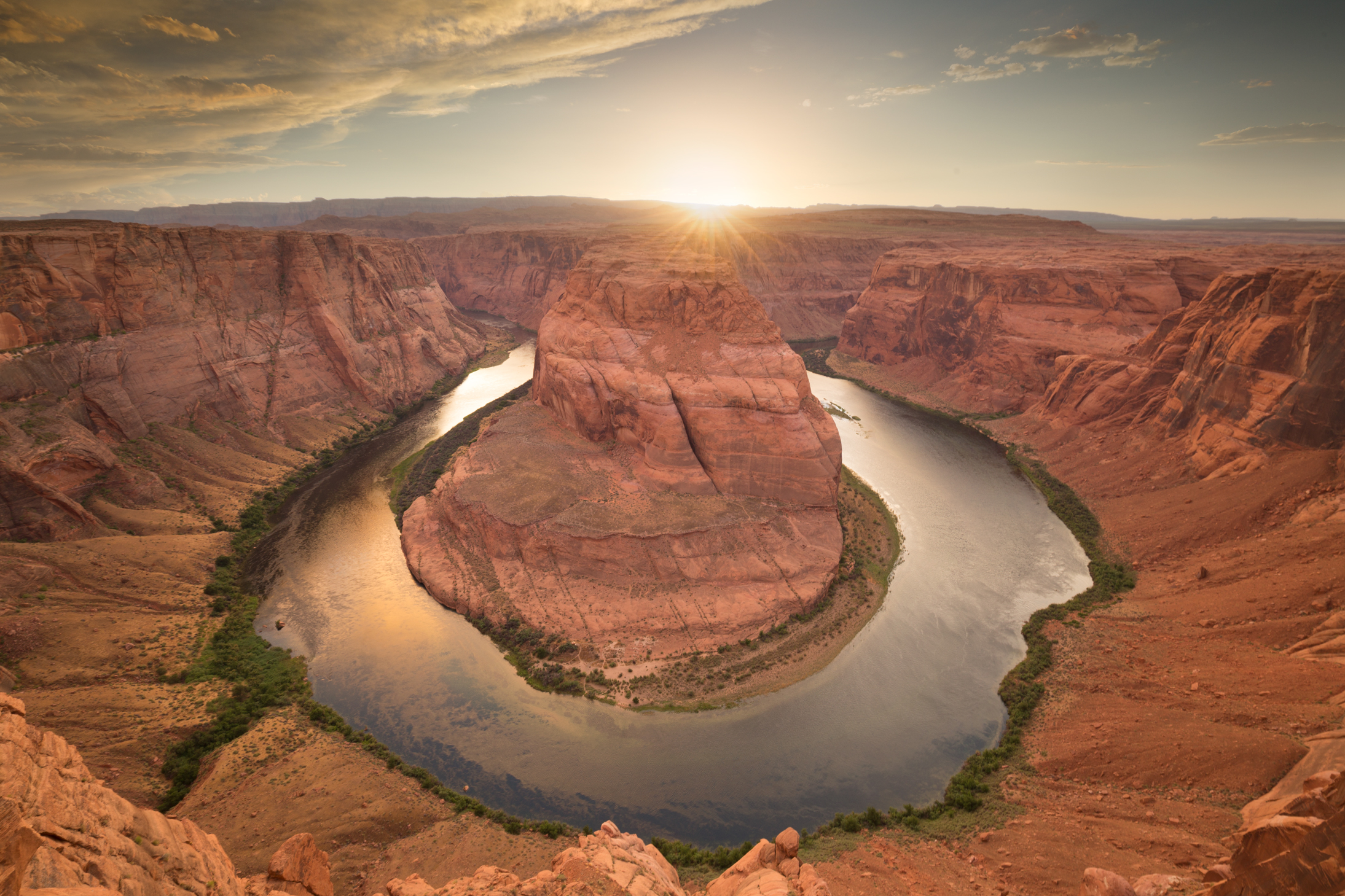 Horseshoe Bend at sunset