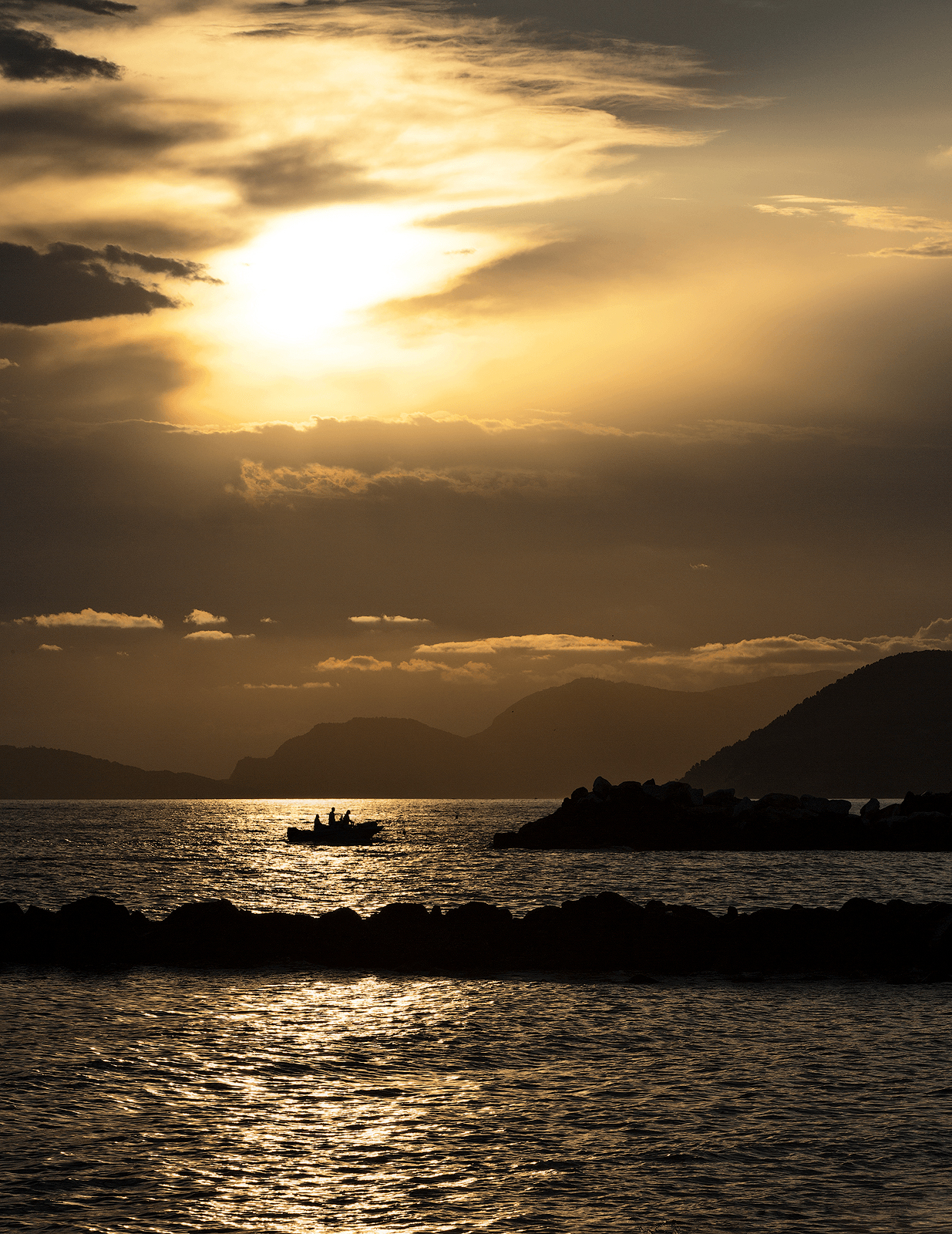 Marina di Massa al tramonto