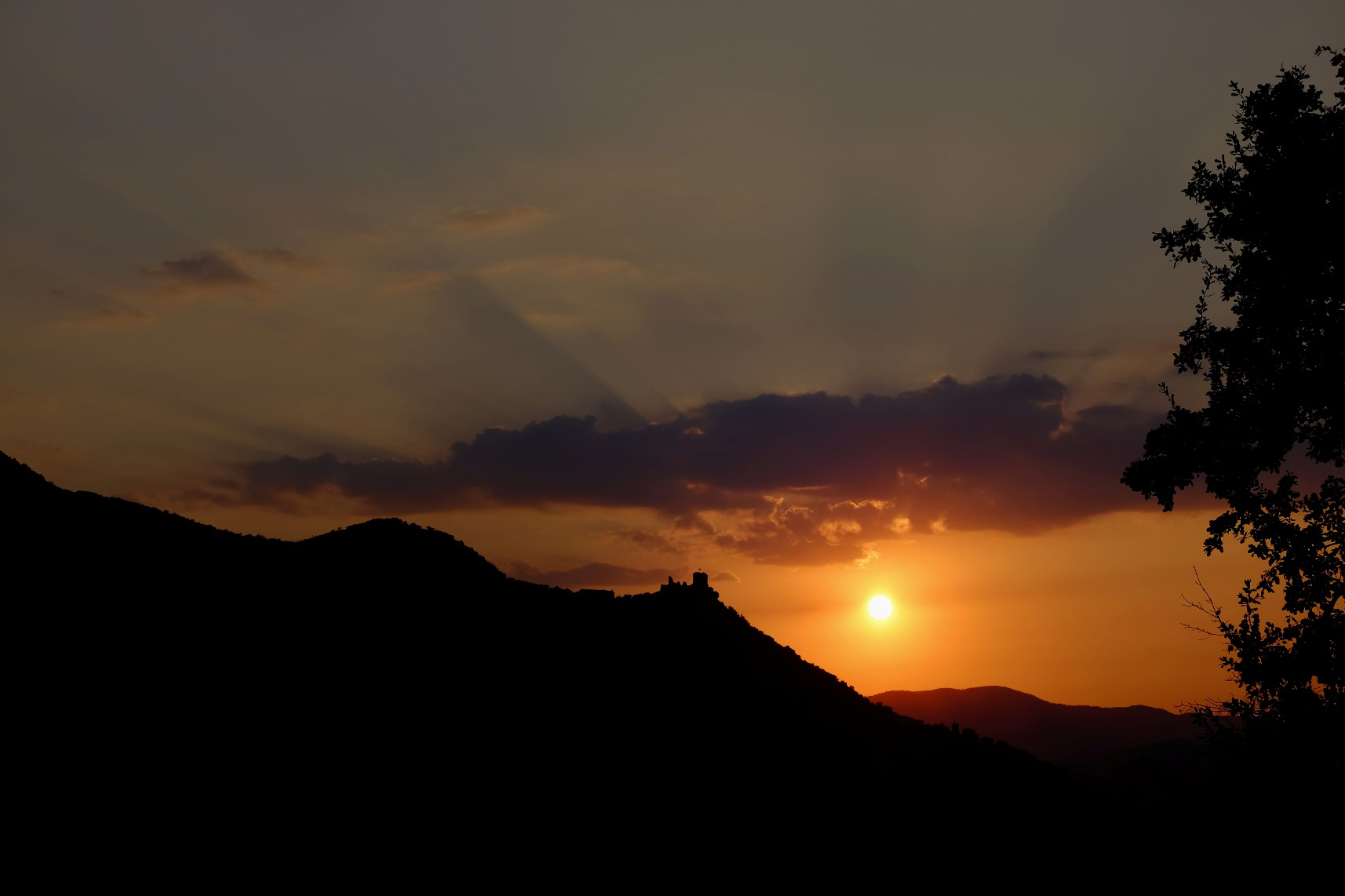 Roccaguglielma sunset