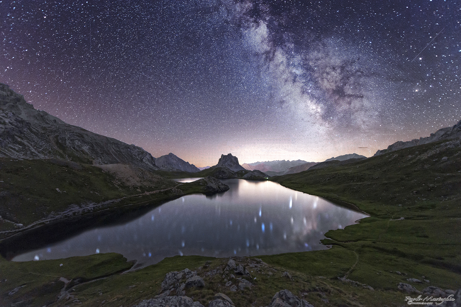 The universe over the lake ...