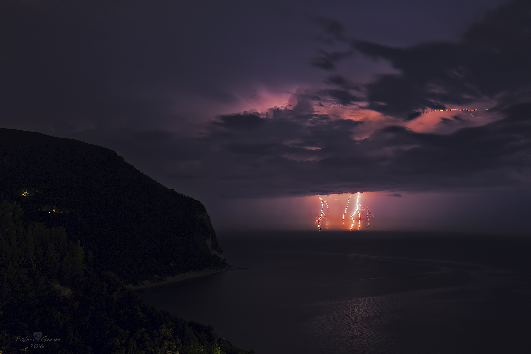 Thunderstorm at the Conero promontory