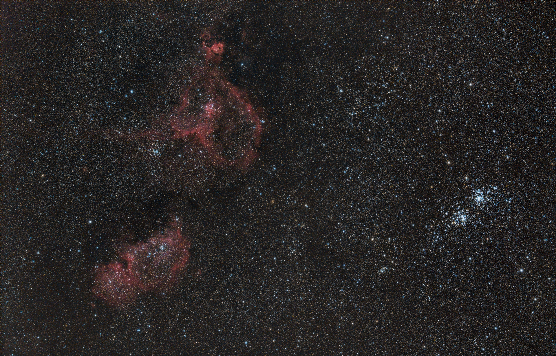 Where Perseus meets Cassiopeia.