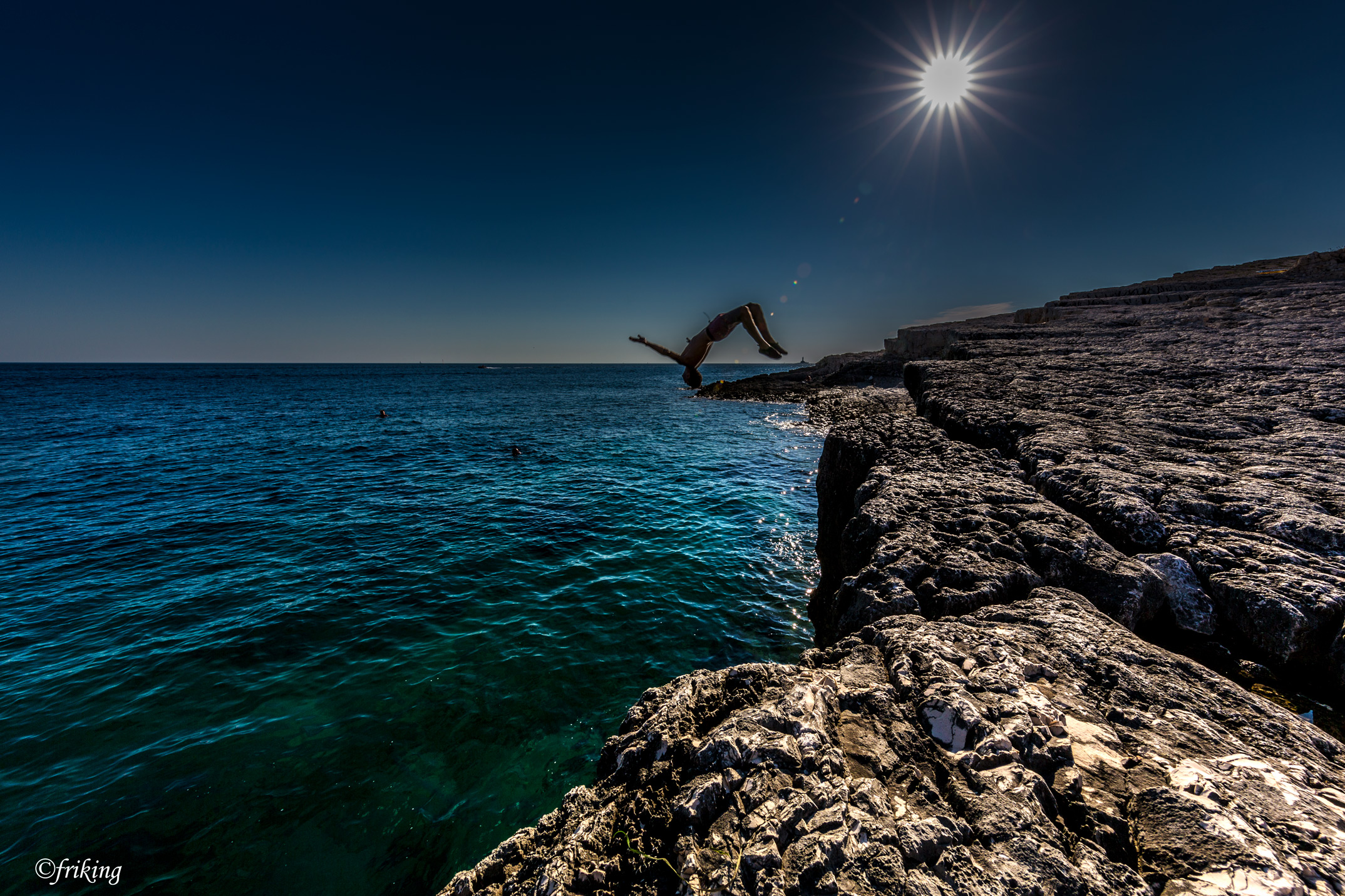 Dips backlit in Croatia