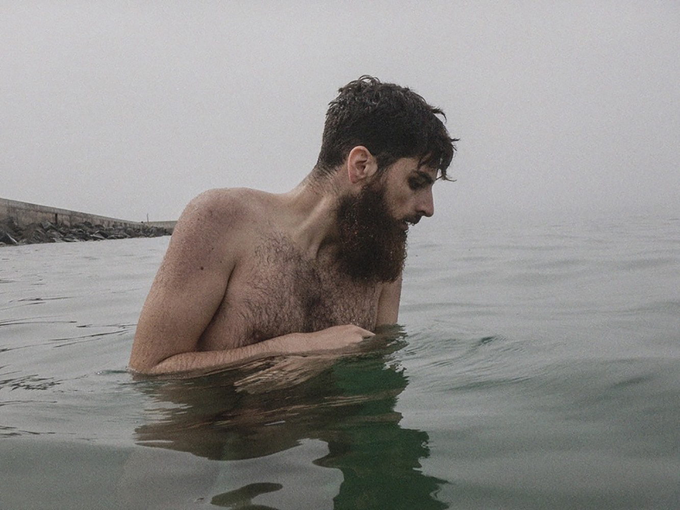 self portrait in april, Ischia.