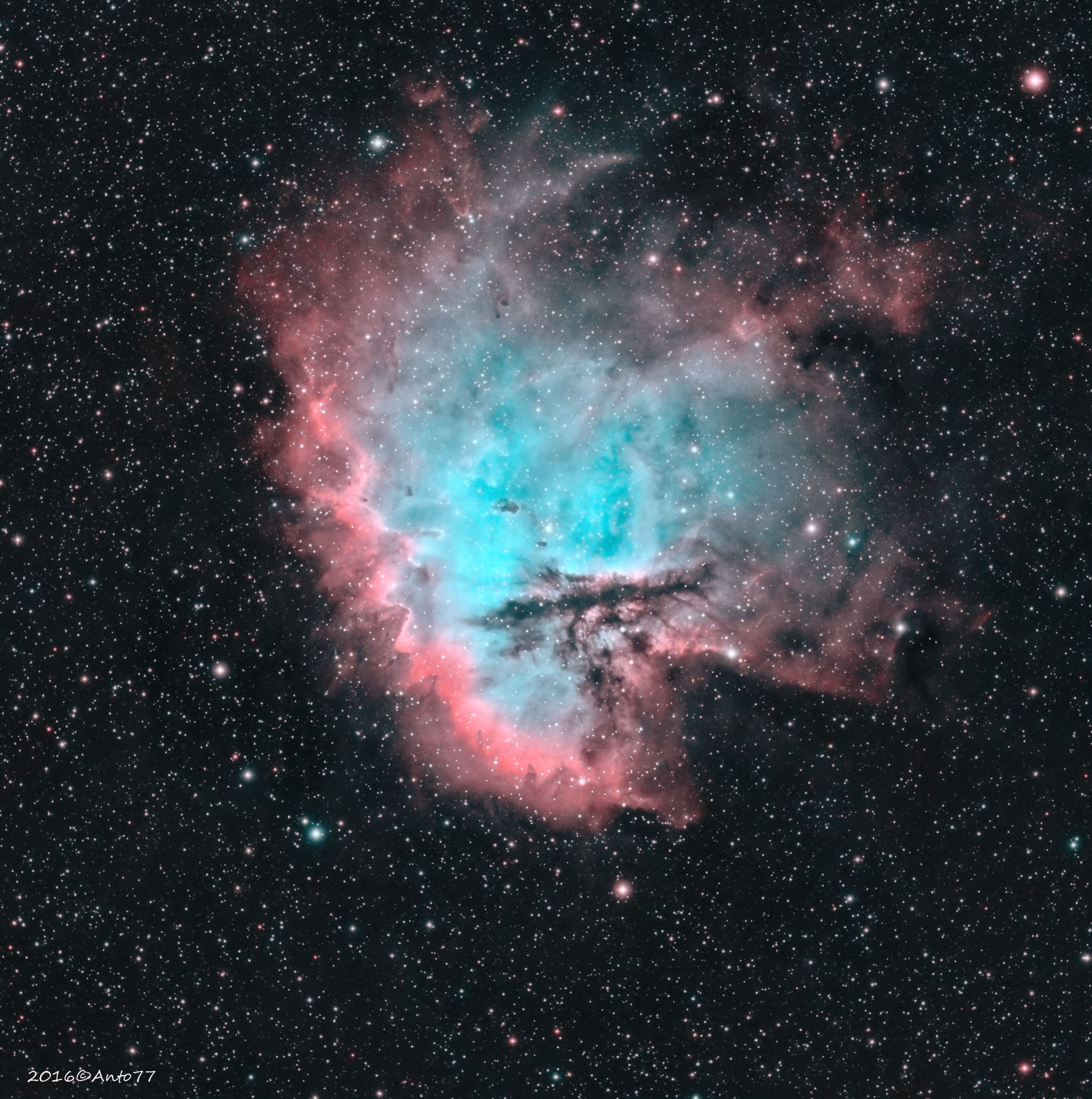 PacMan ngc281 Narrowband SHO