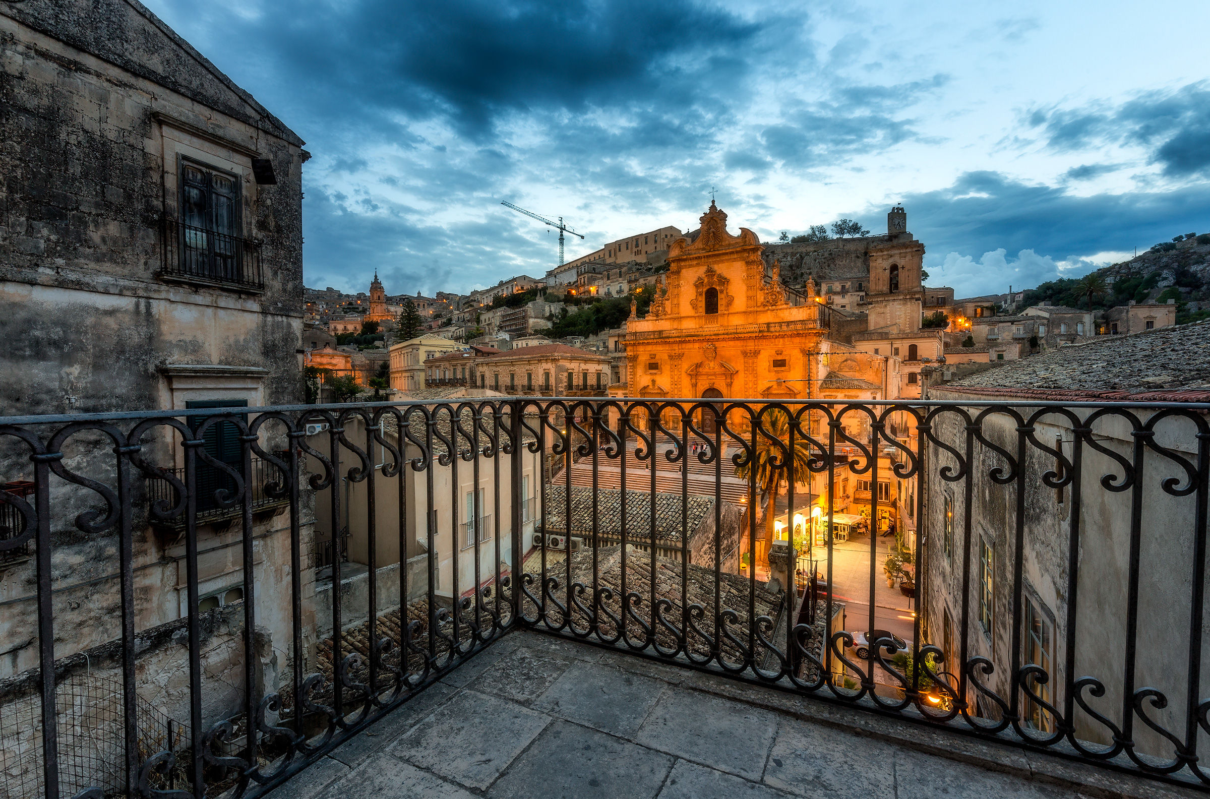 Balcony at sunset