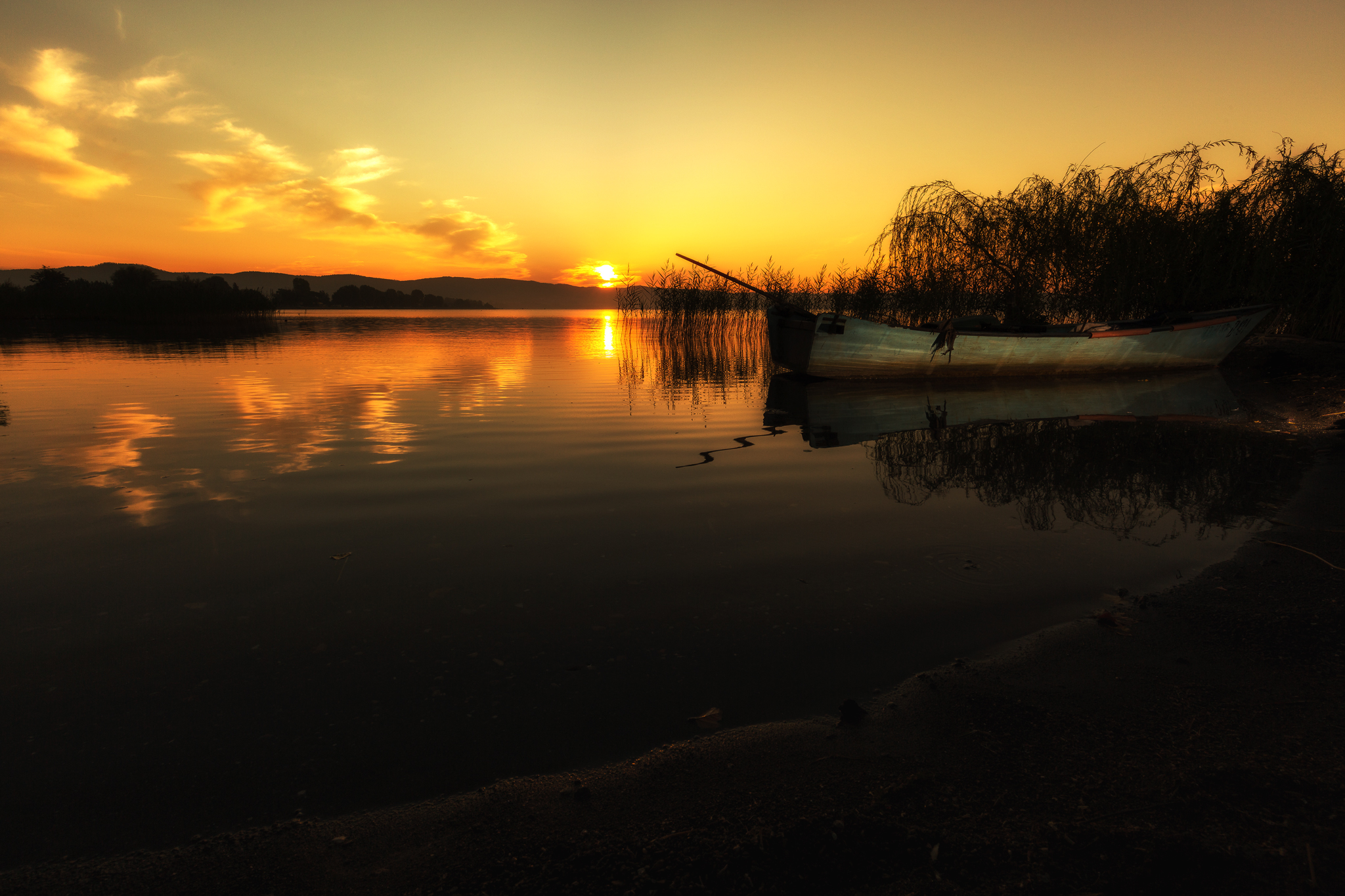 Sunrise over Lake Bolsena
