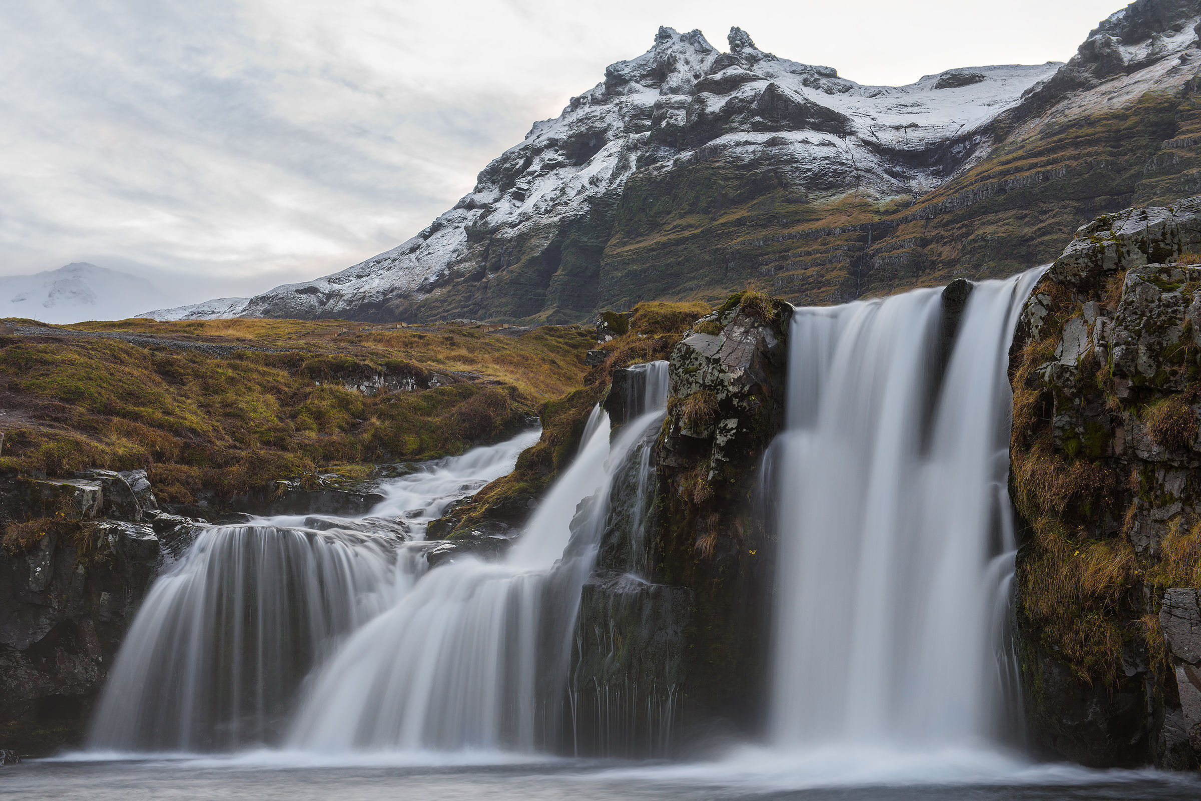 the waterfalls of Kirkjufell