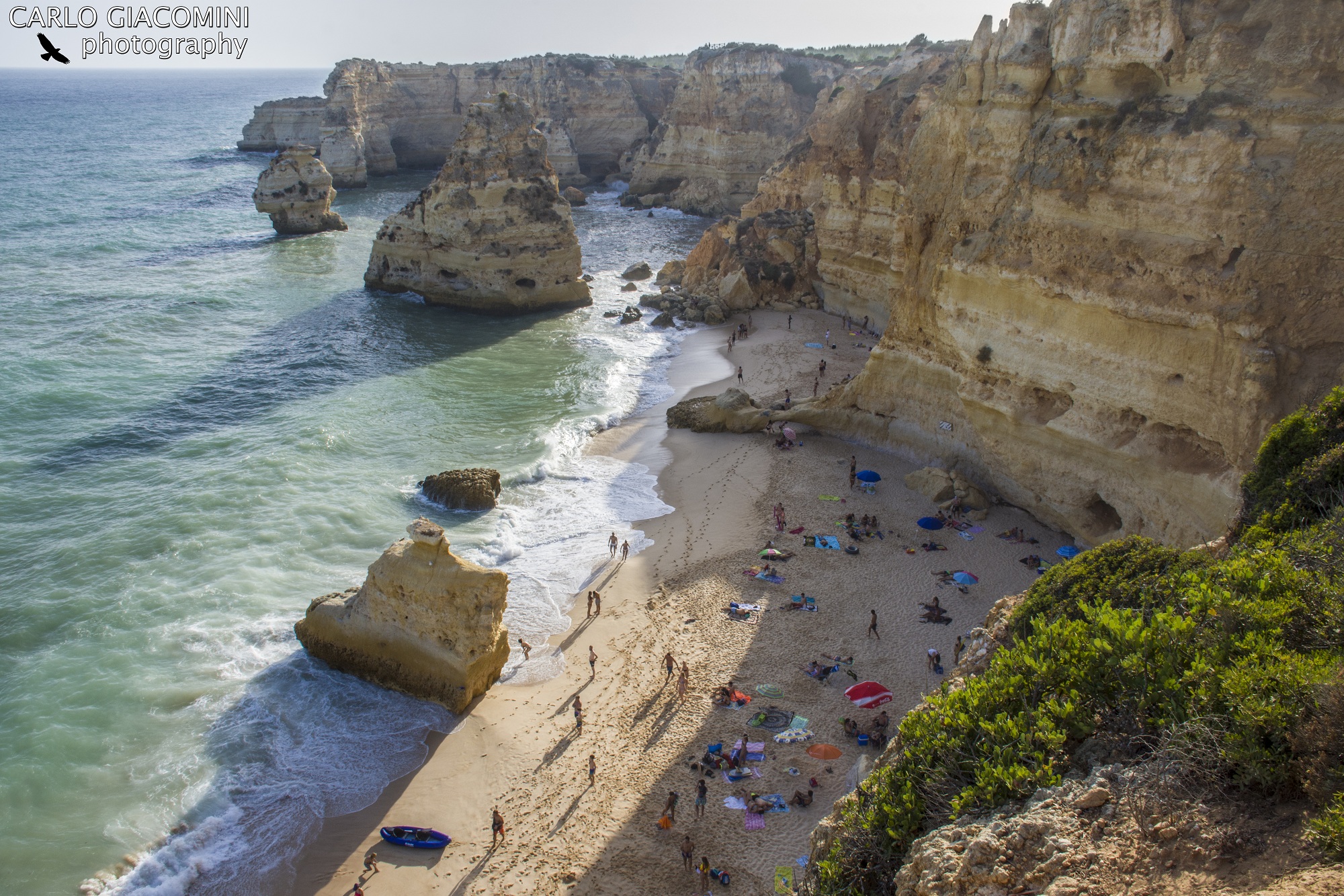 Praia da Marinha dall'alto