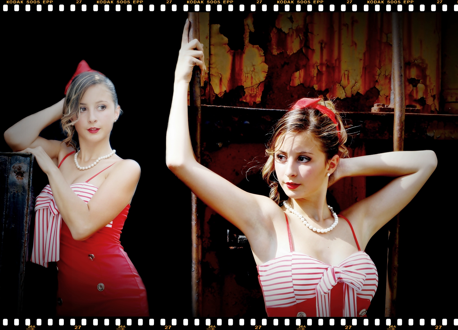 Giulia, al debutto come modella.