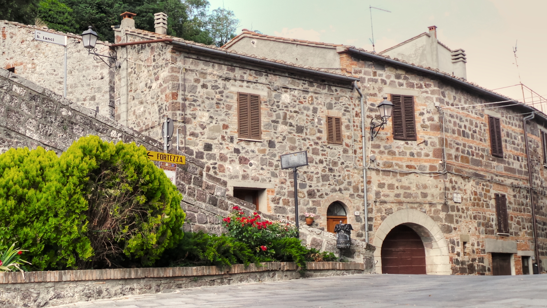 Walking through Radicofani