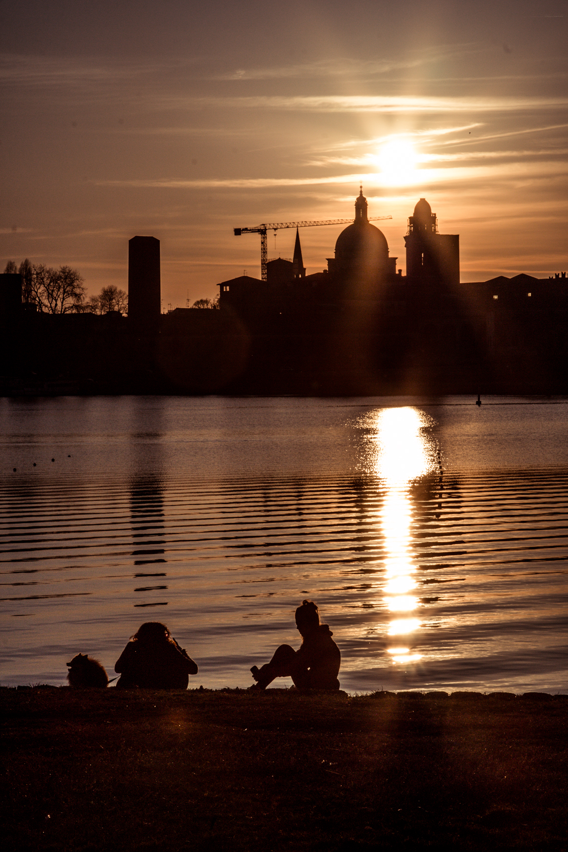 Chatter looking over the Lake