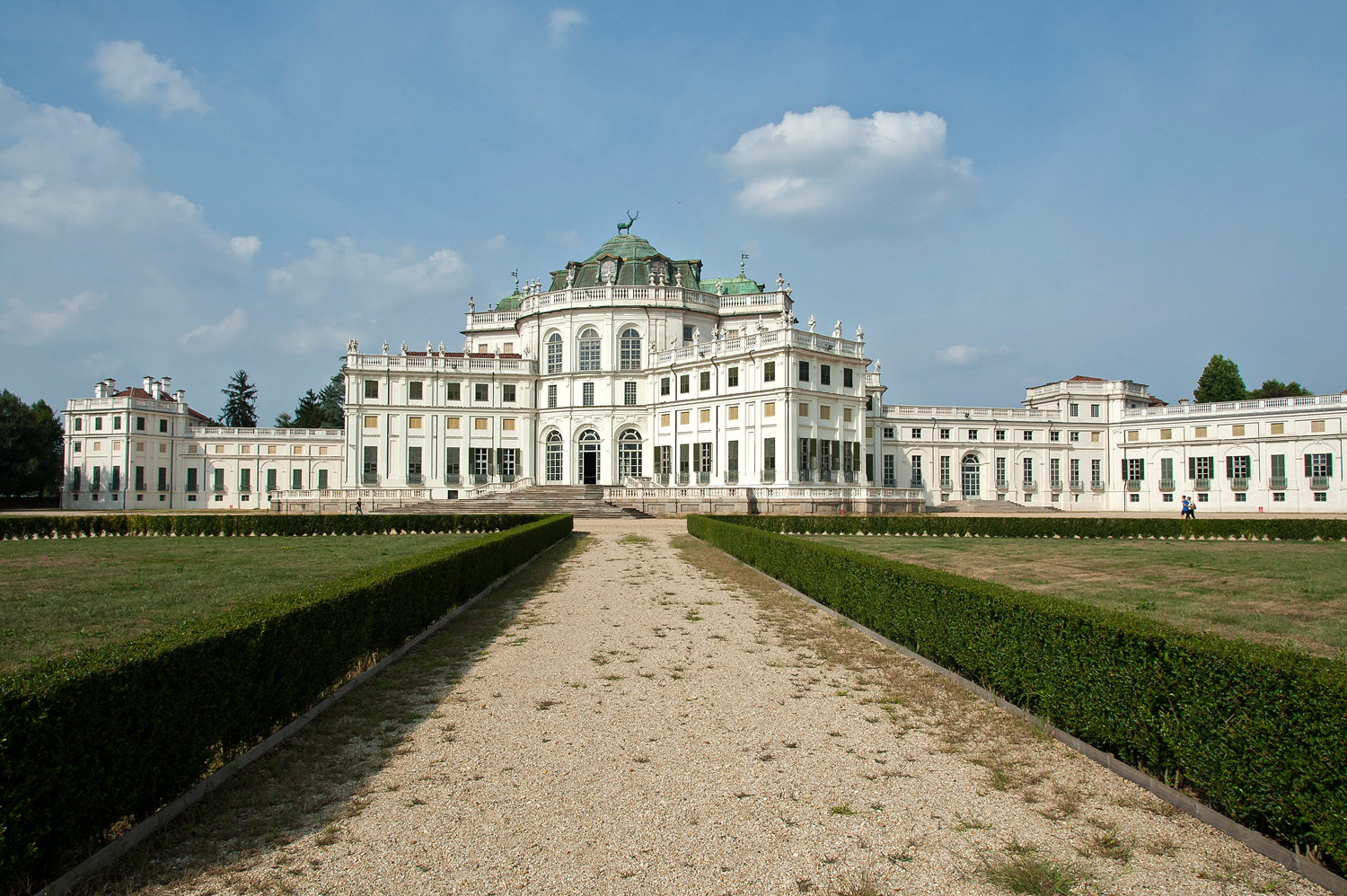 building view from the park