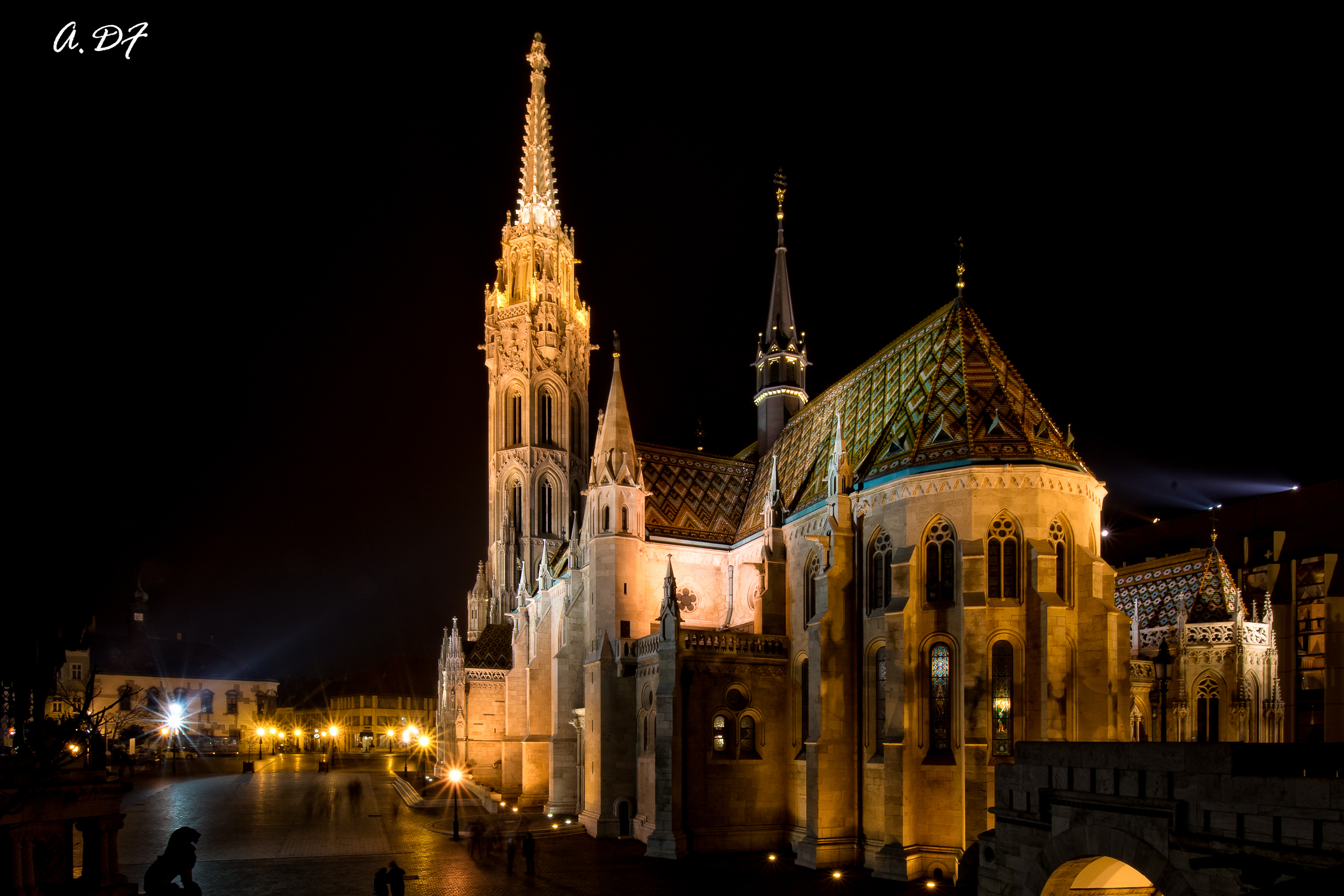 Notturno di fronte alla chiesa di Mattia
