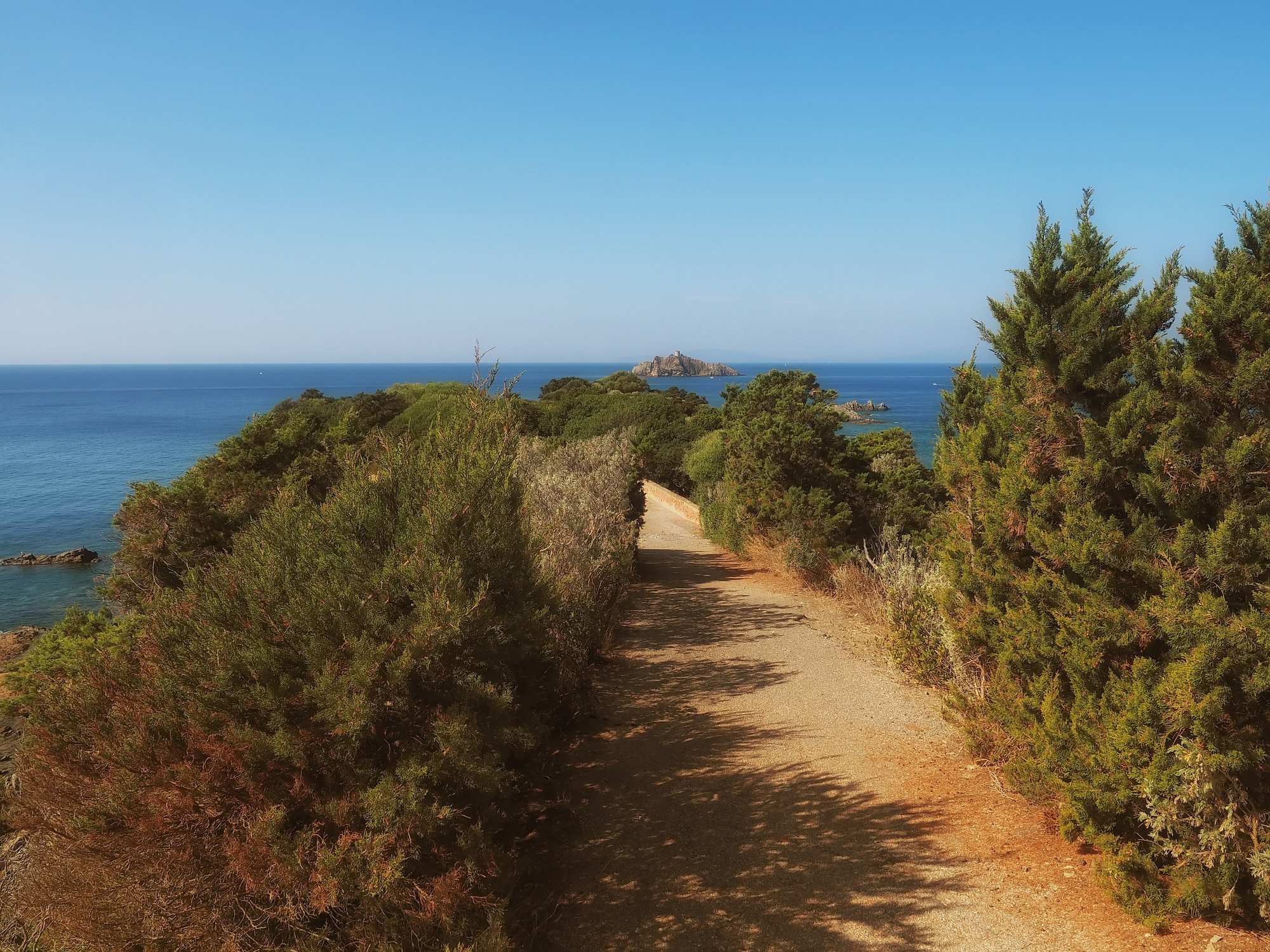 Islet of the Sparrowhawk from Punta Ala