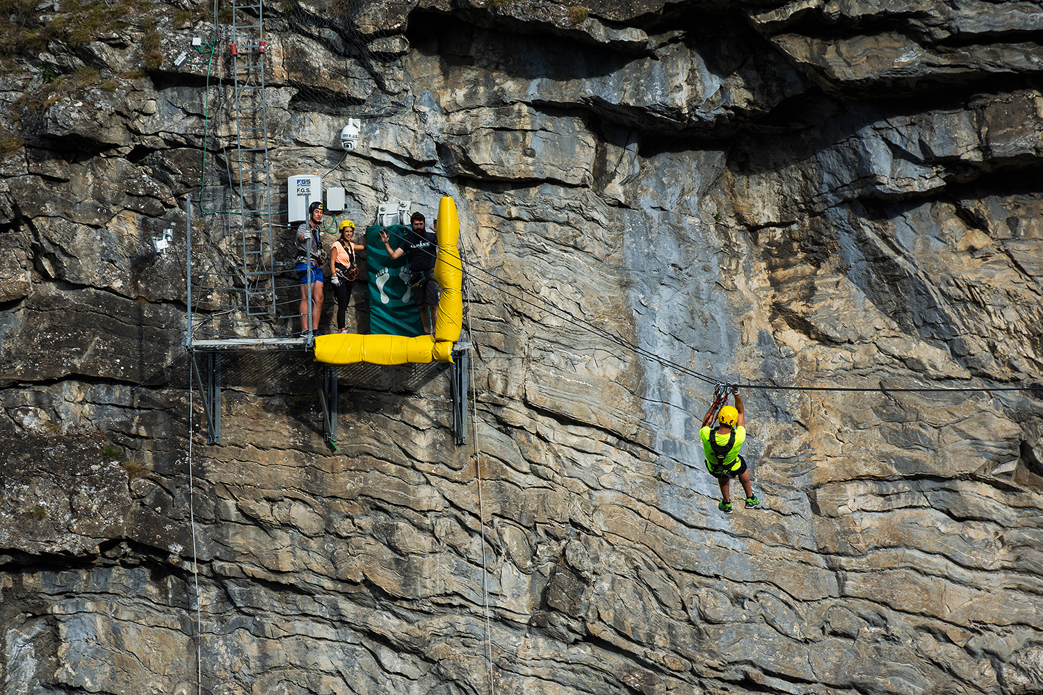 suspended sull'orrido