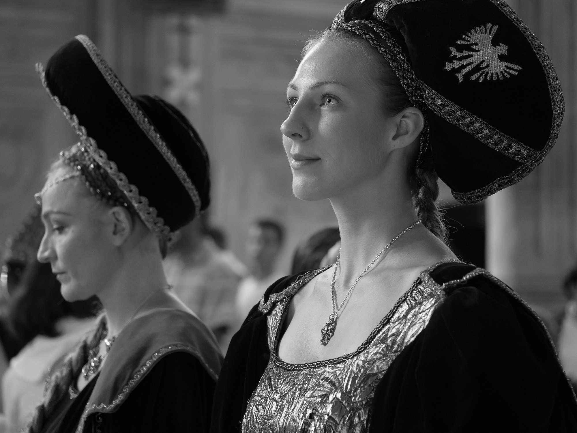 La benedizione in chiesa.