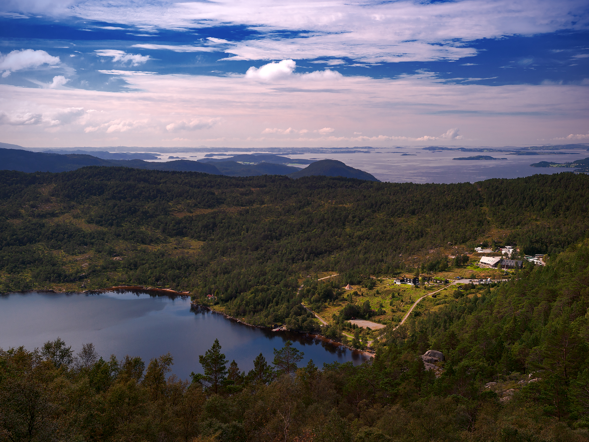 Vista dal sentiero che porta al Pulpit Rock