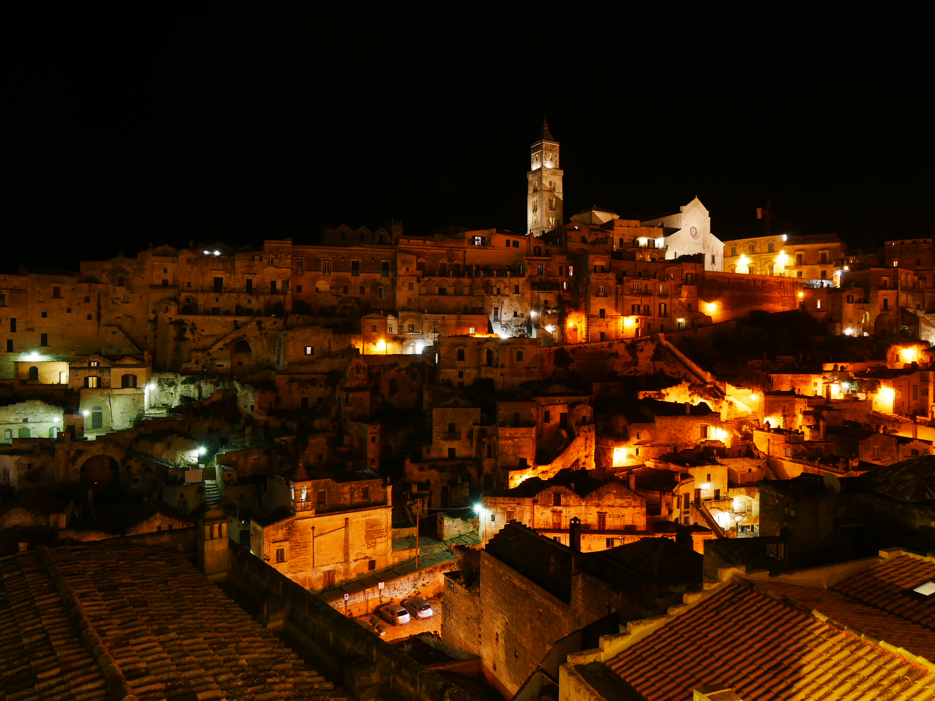 At night ... among the Sassi